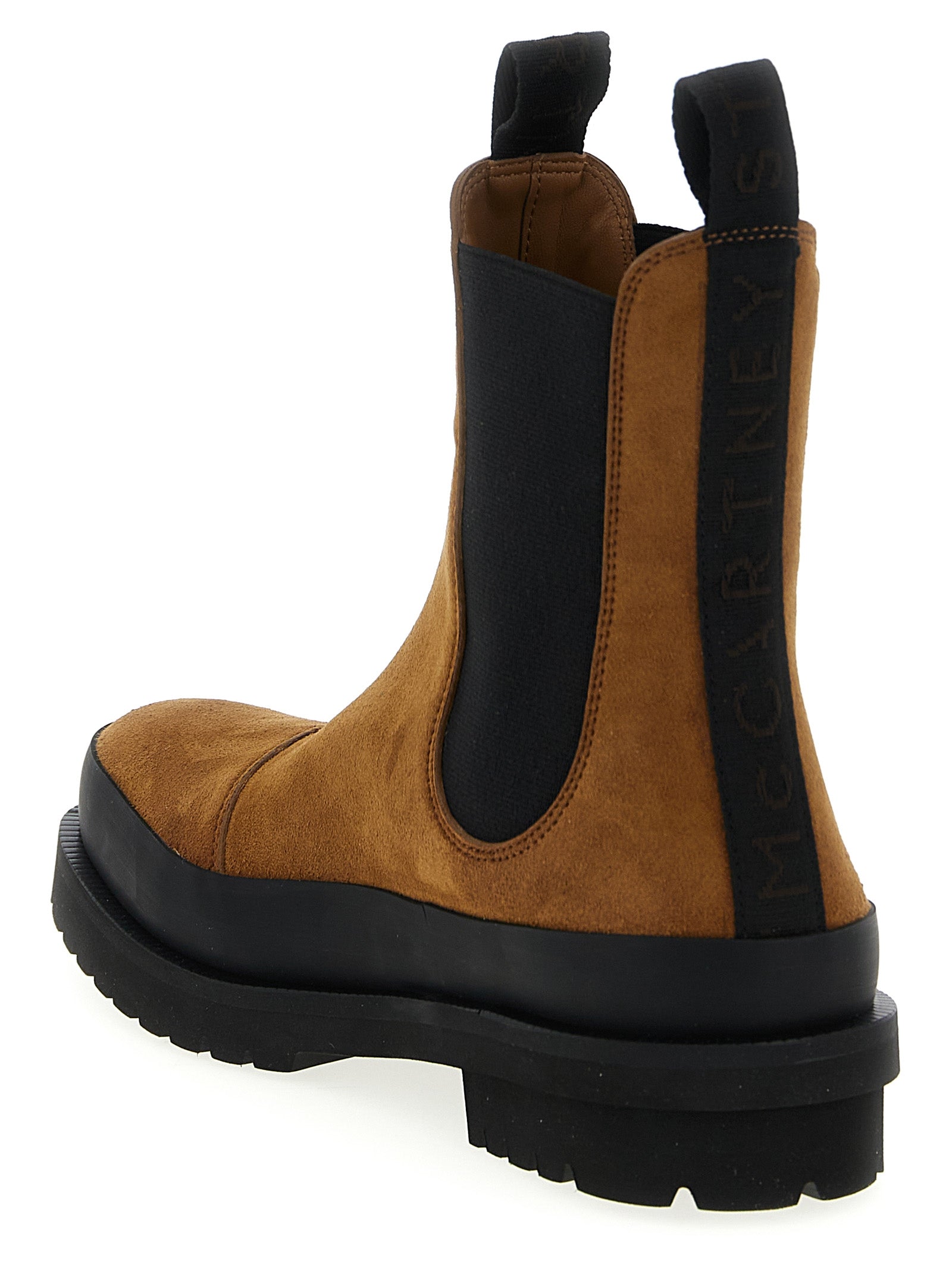 Brown Viscose Ankle Boots