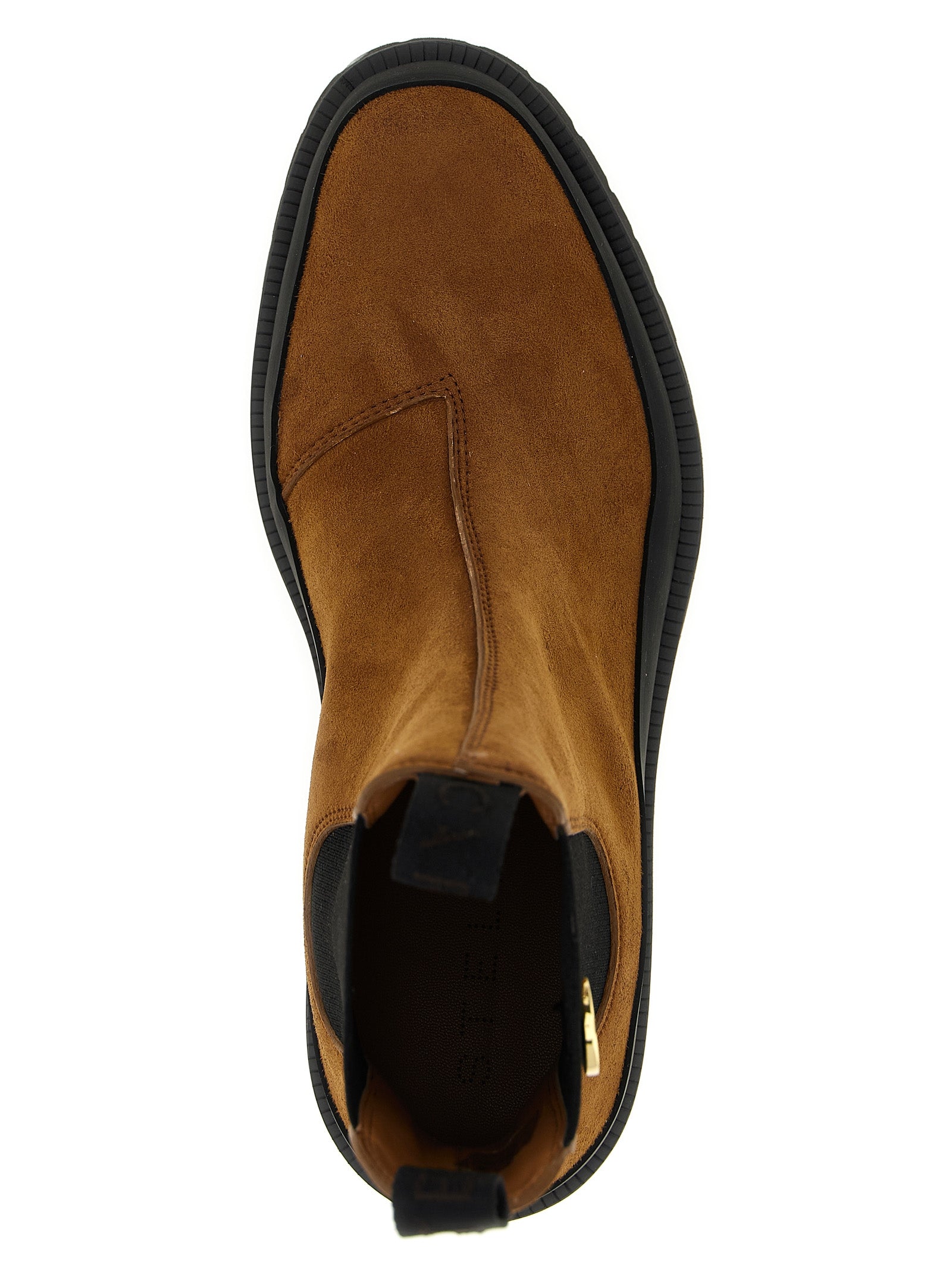 Brown Viscose Ankle Boots