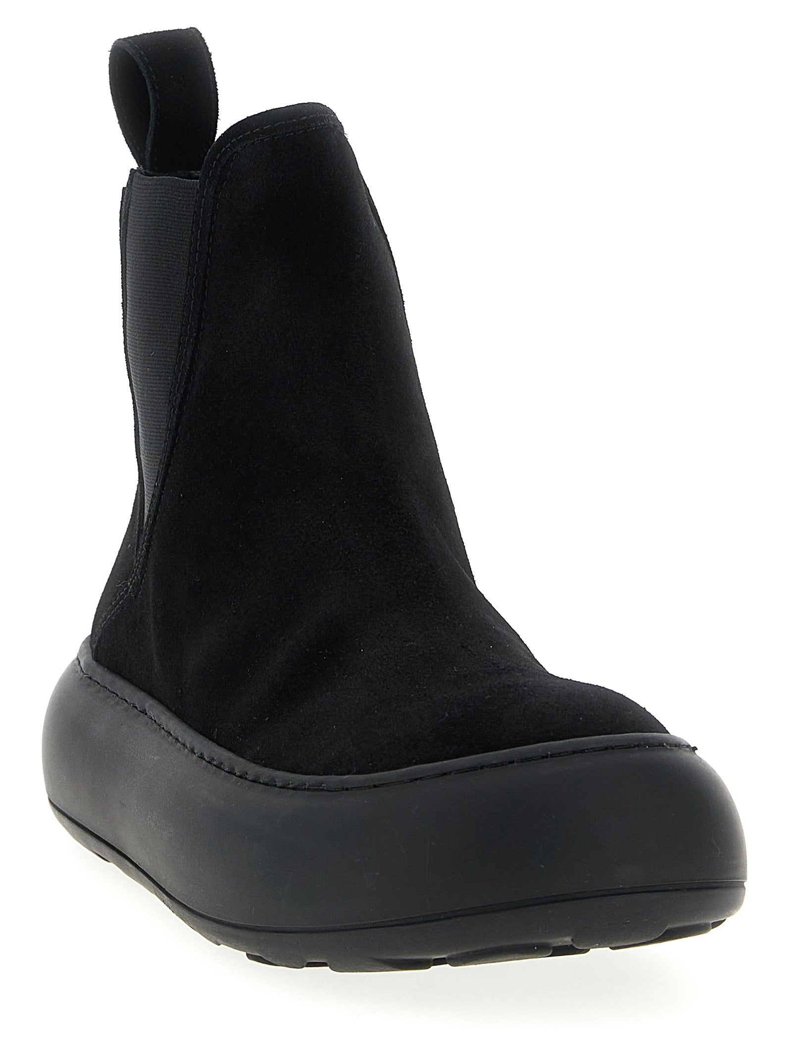 Black Calfskin Chelsea Boots