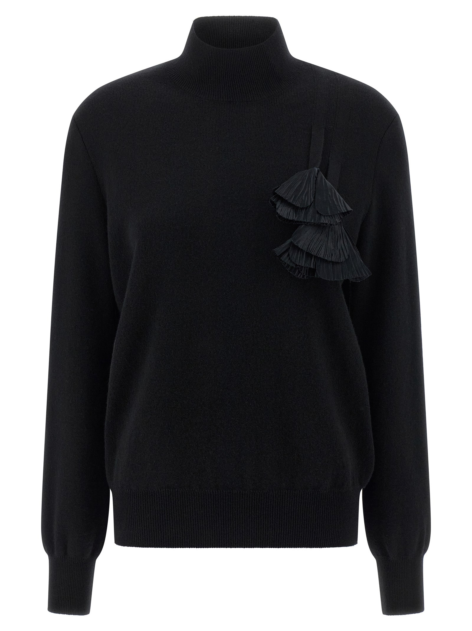 Black Virgin Wool Cardigan