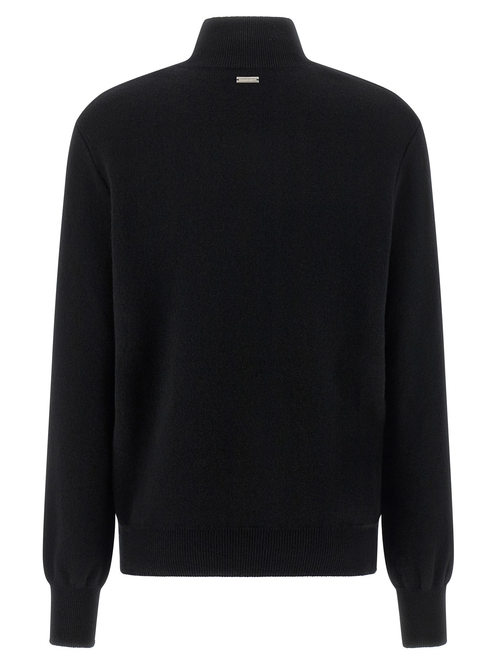 Black Virgin Wool Cardigan