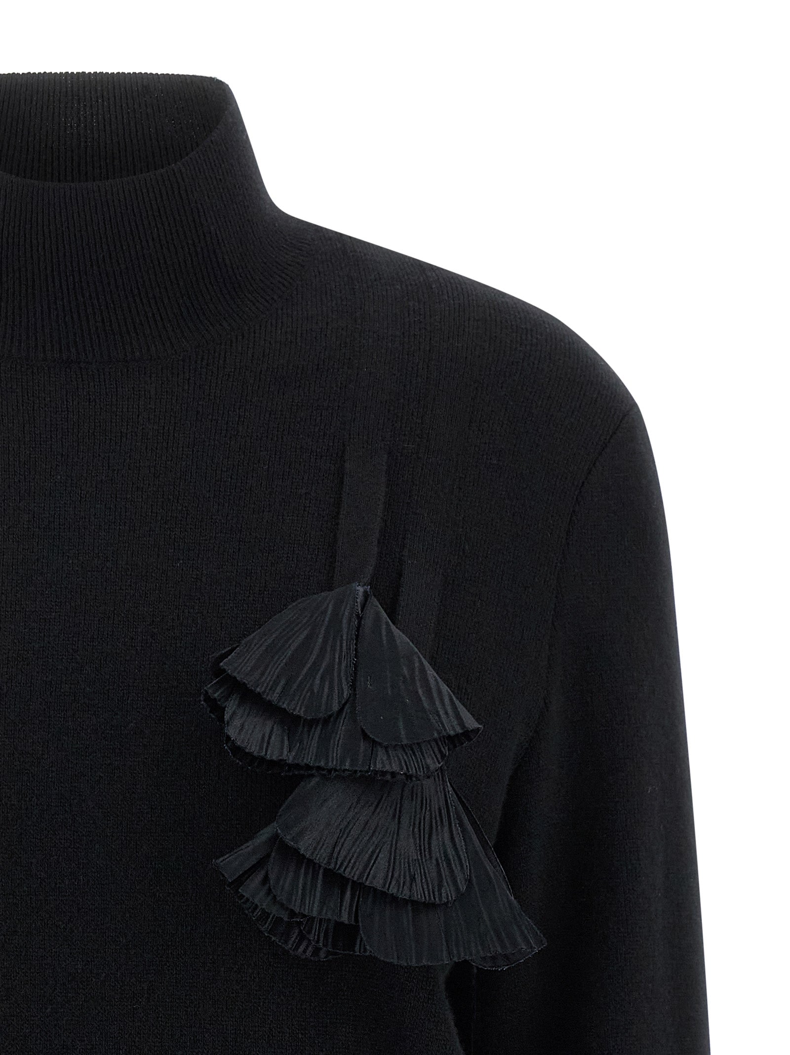 Black Virgin Wool Cardigan
