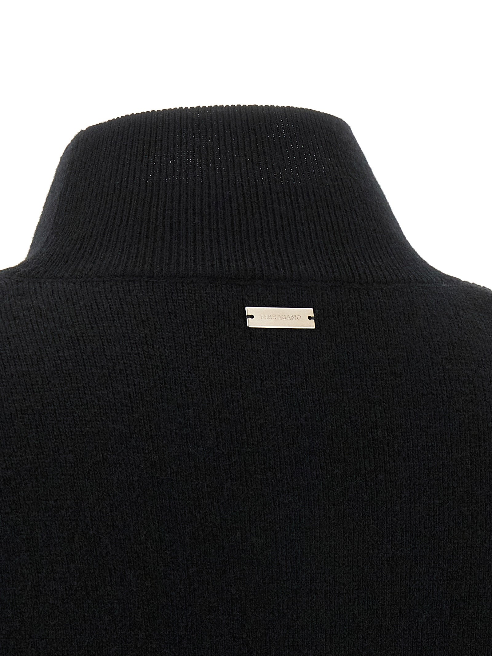 Black Virgin Wool Cardigan
