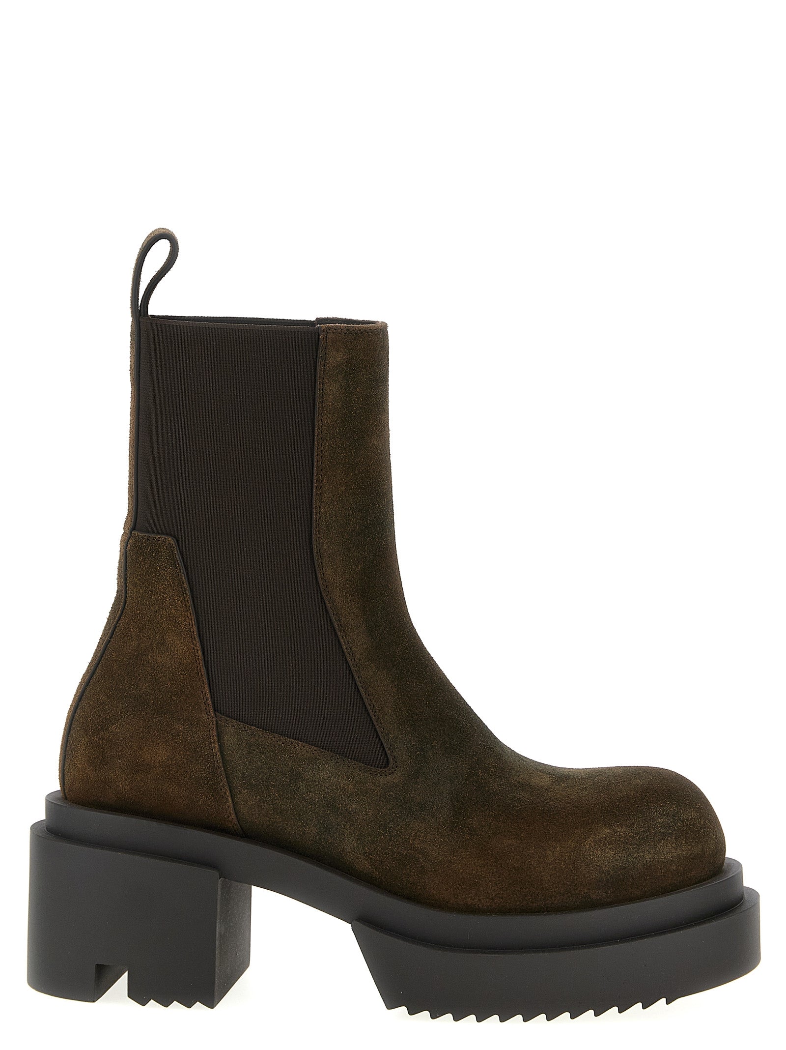 Brown Bovine Leather Chelsea Boots