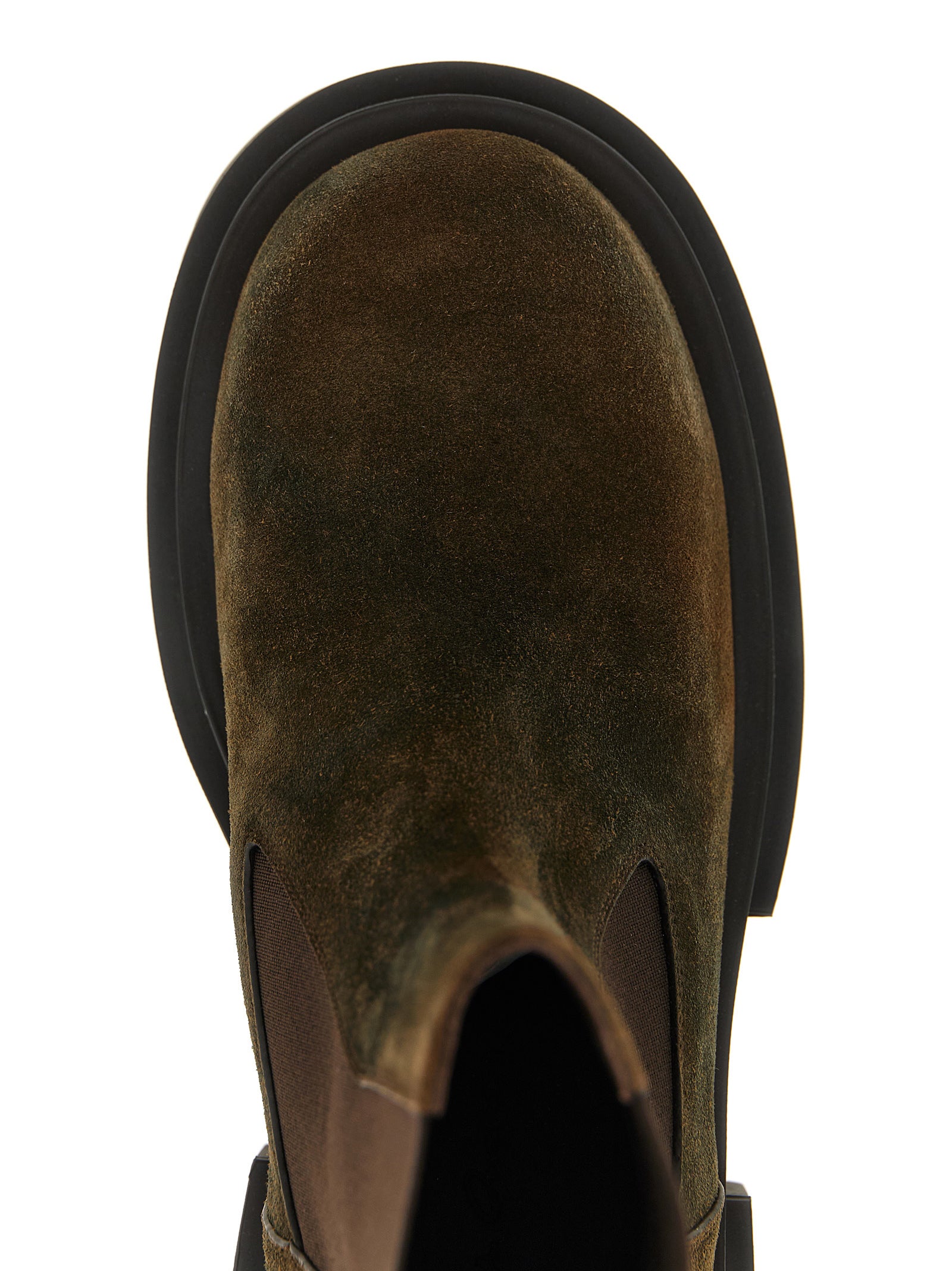 Brown Bovine Leather Chelsea Boots