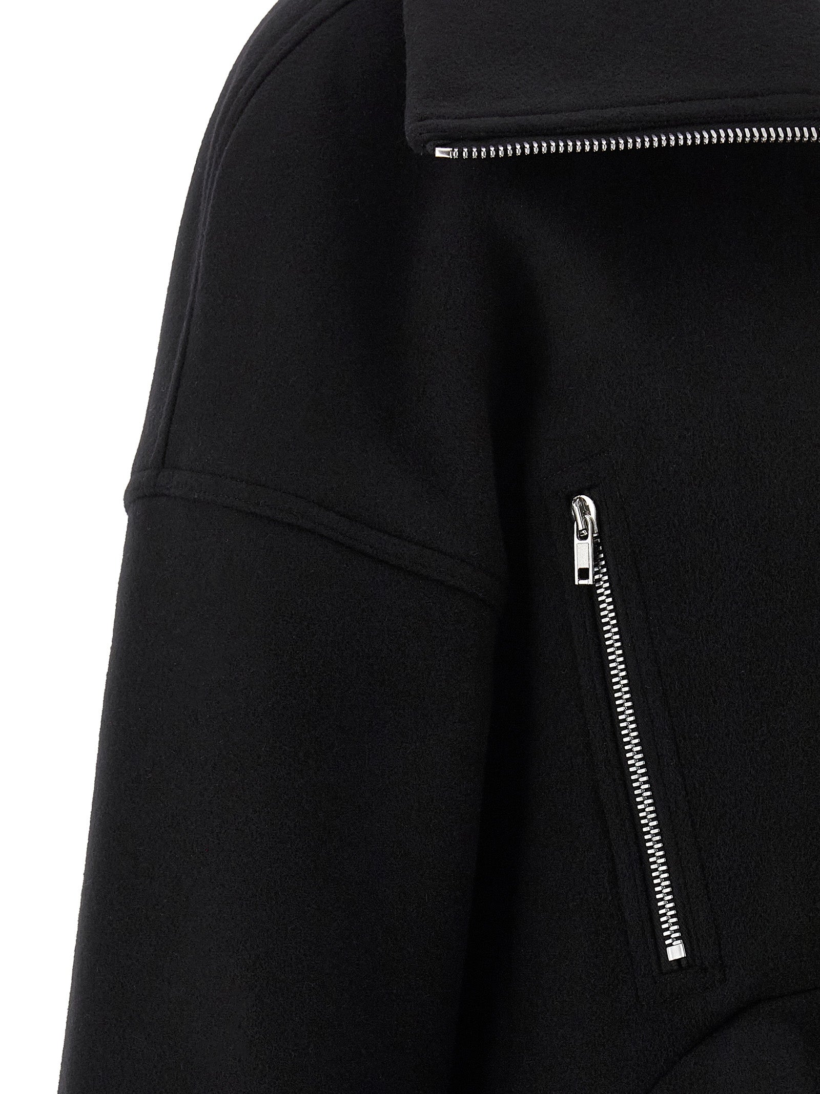 Black Virgin Wool Coat
