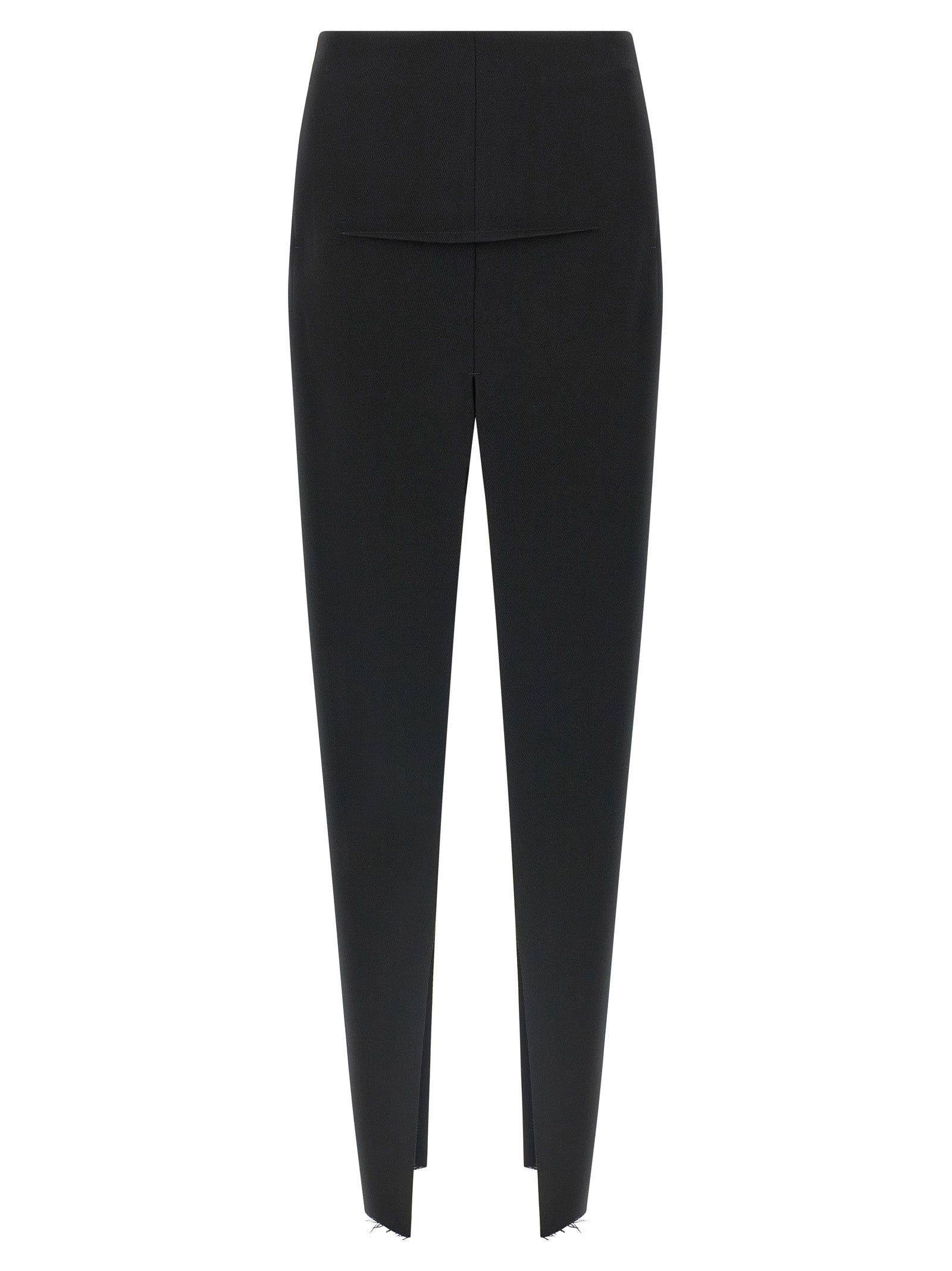 Black Virgin Wool Mini Skirt