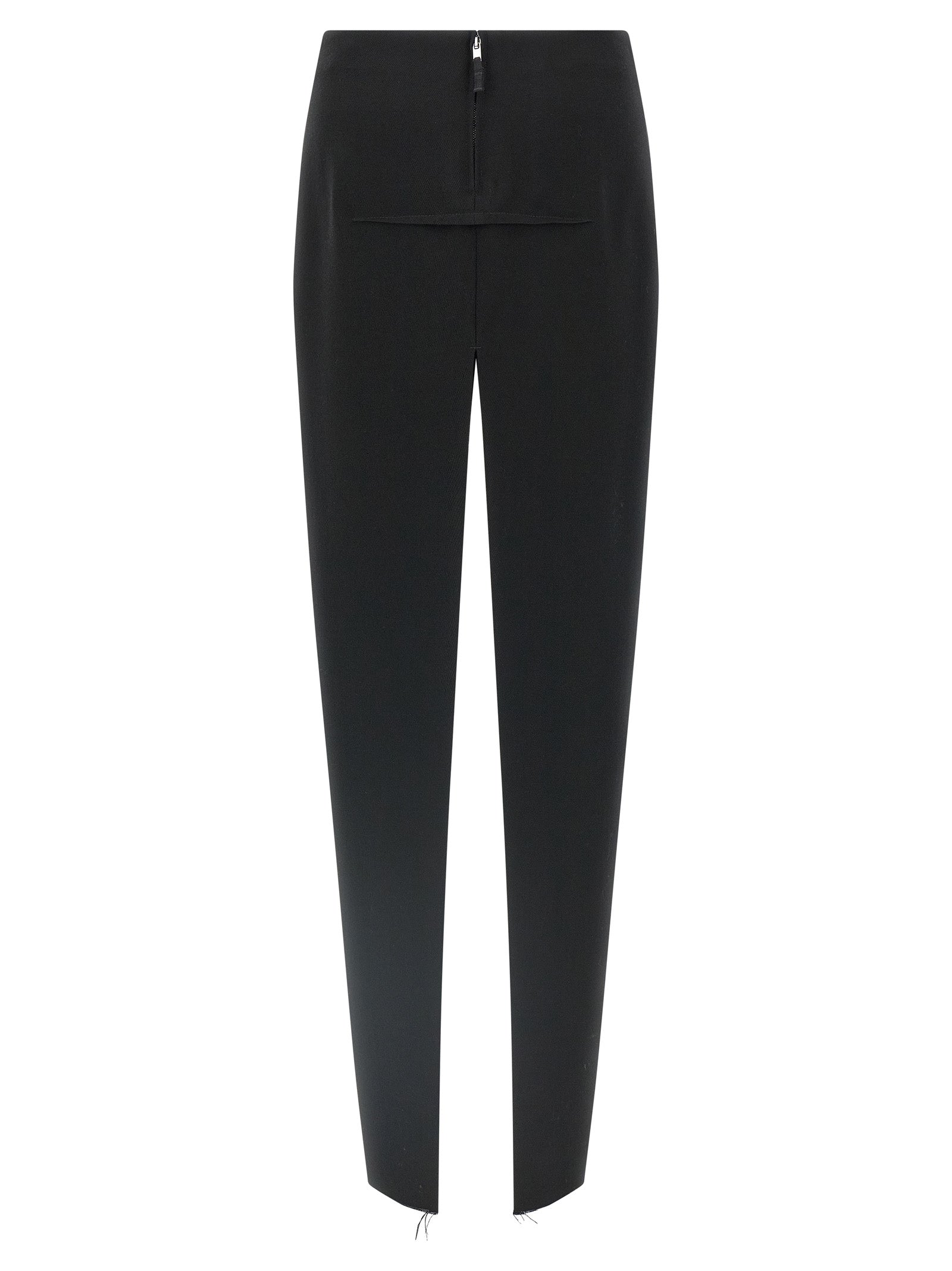 Black Virgin Wool Mini Skirt