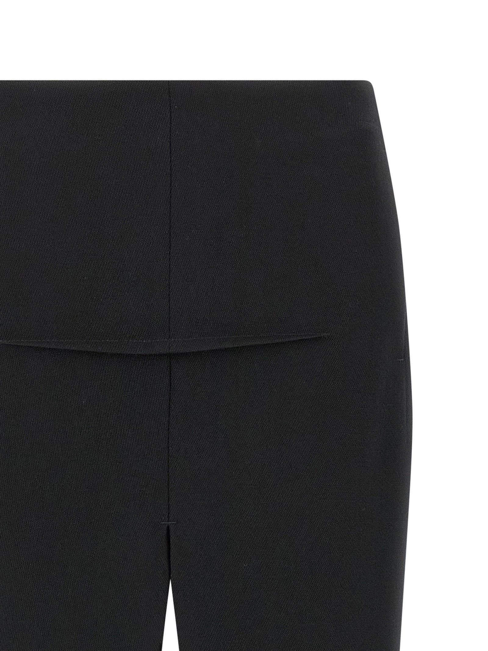 Black Virgin Wool Mini Skirt