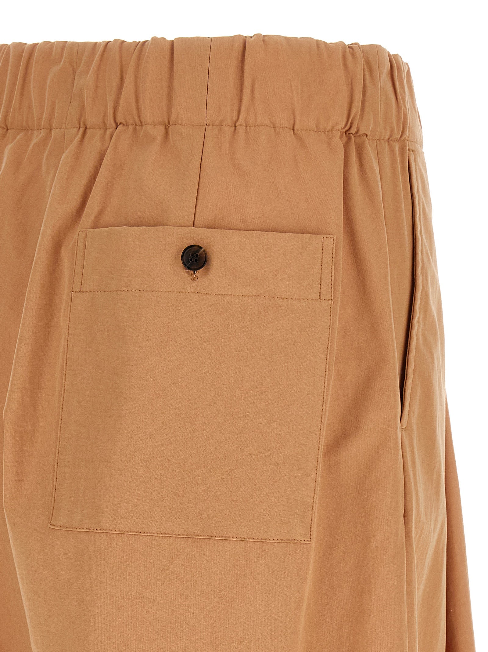 Multicolor Cotton Casual Pants