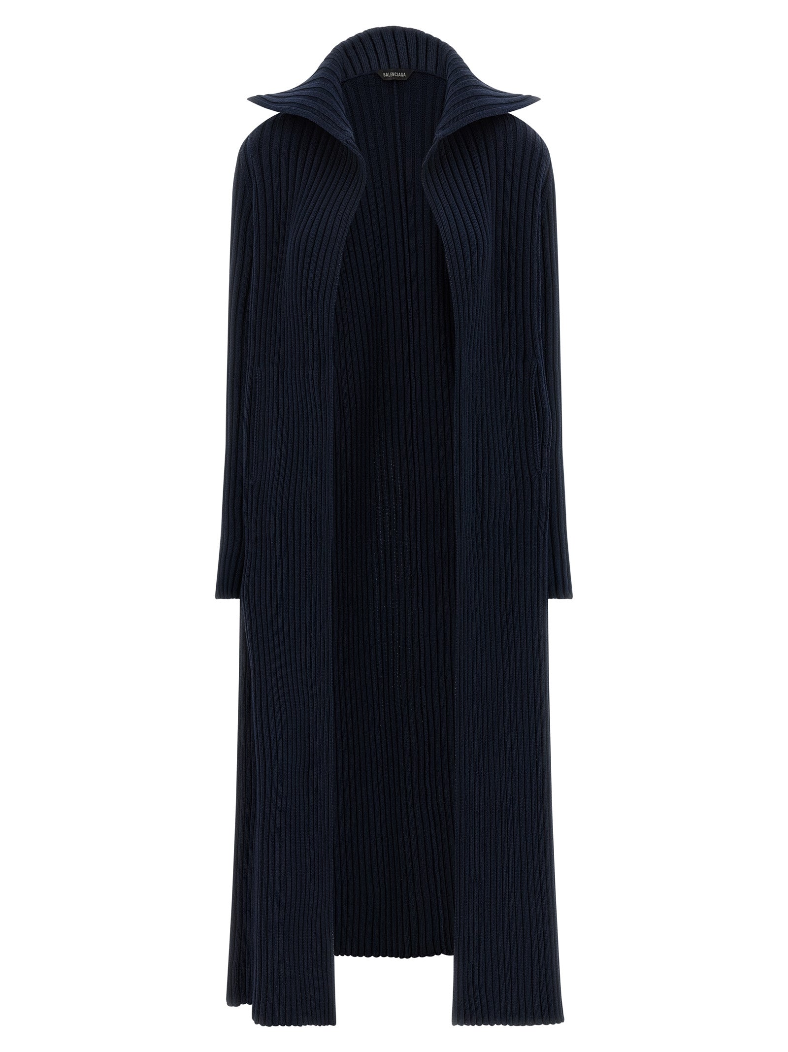 Blue Polyester Cardigan