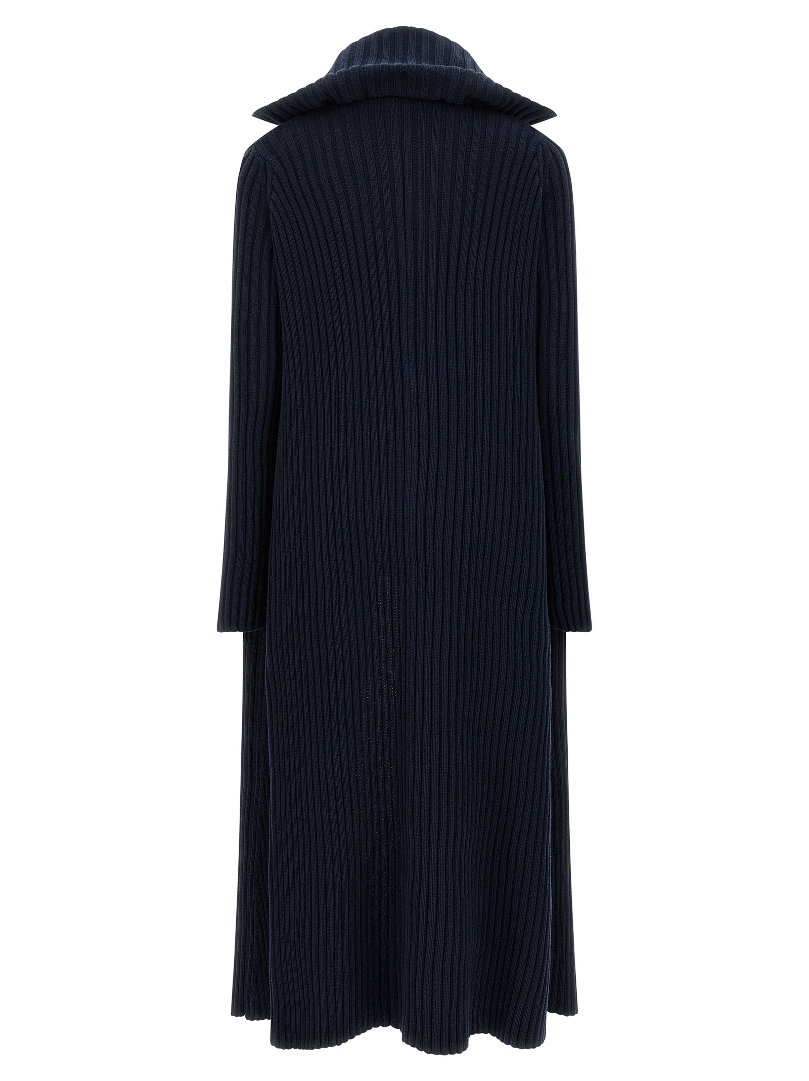 Blue Polyester Cardigan