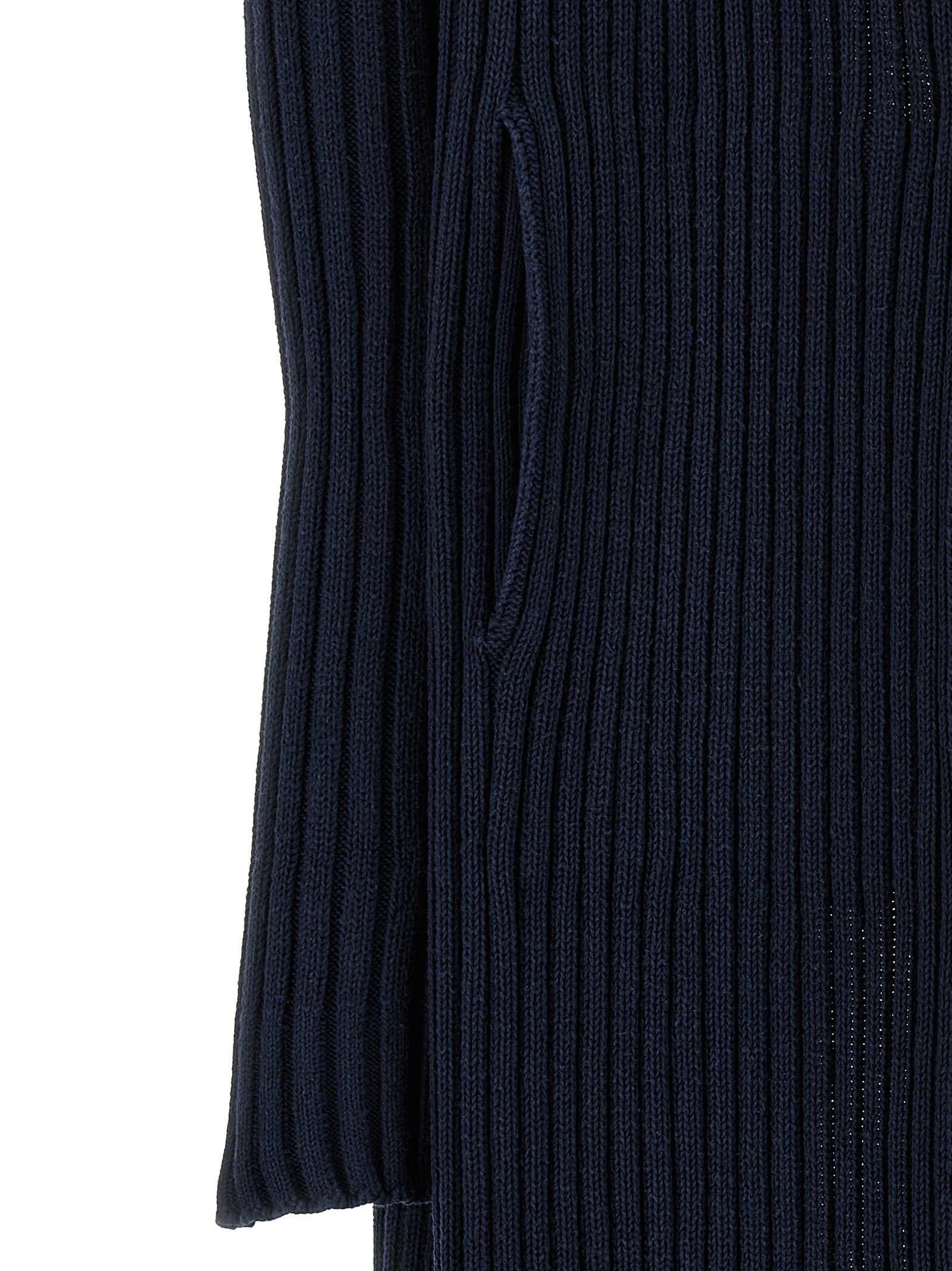 Blue Polyester Cardigan