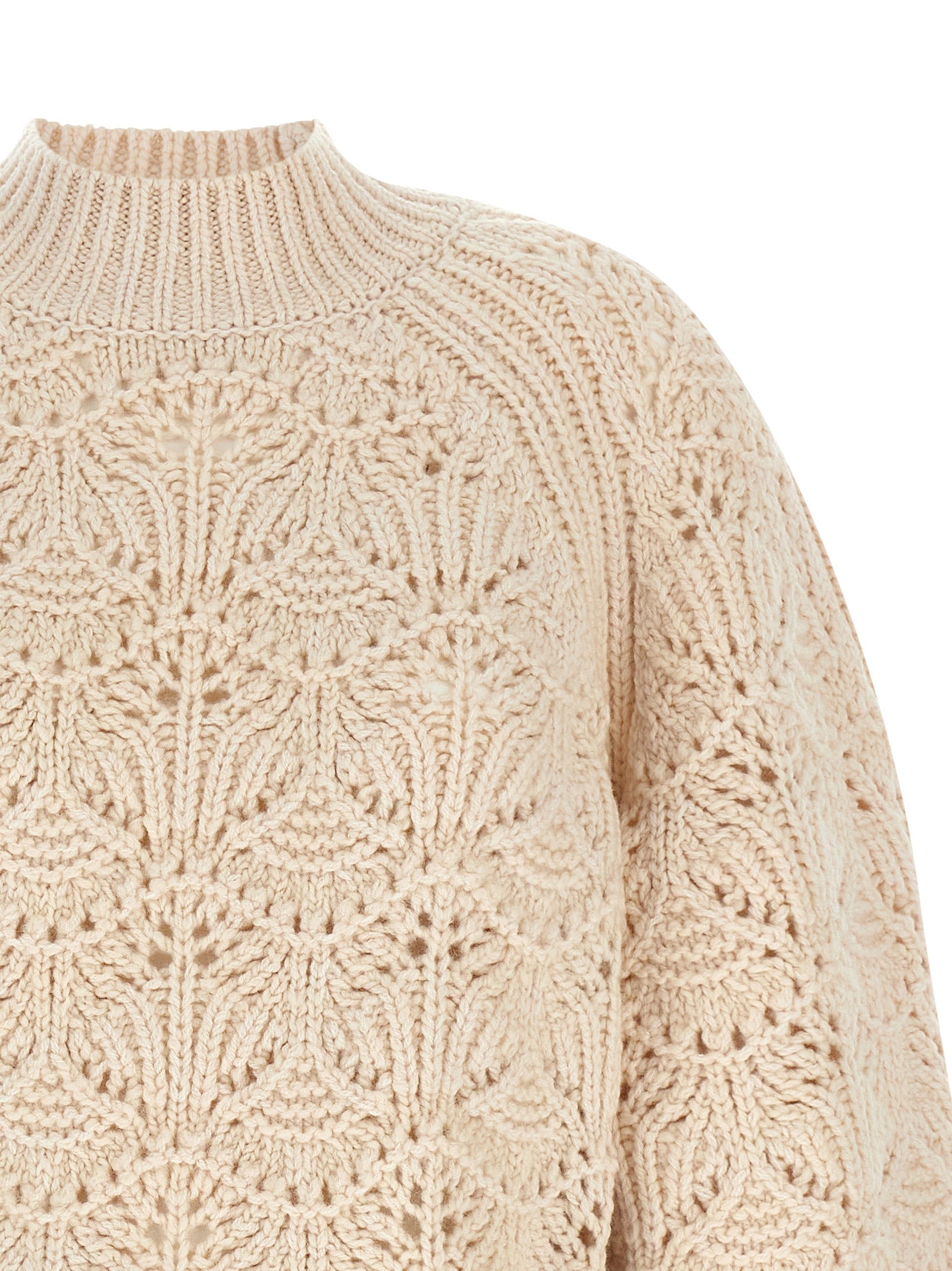 Beige Wool Cardigan