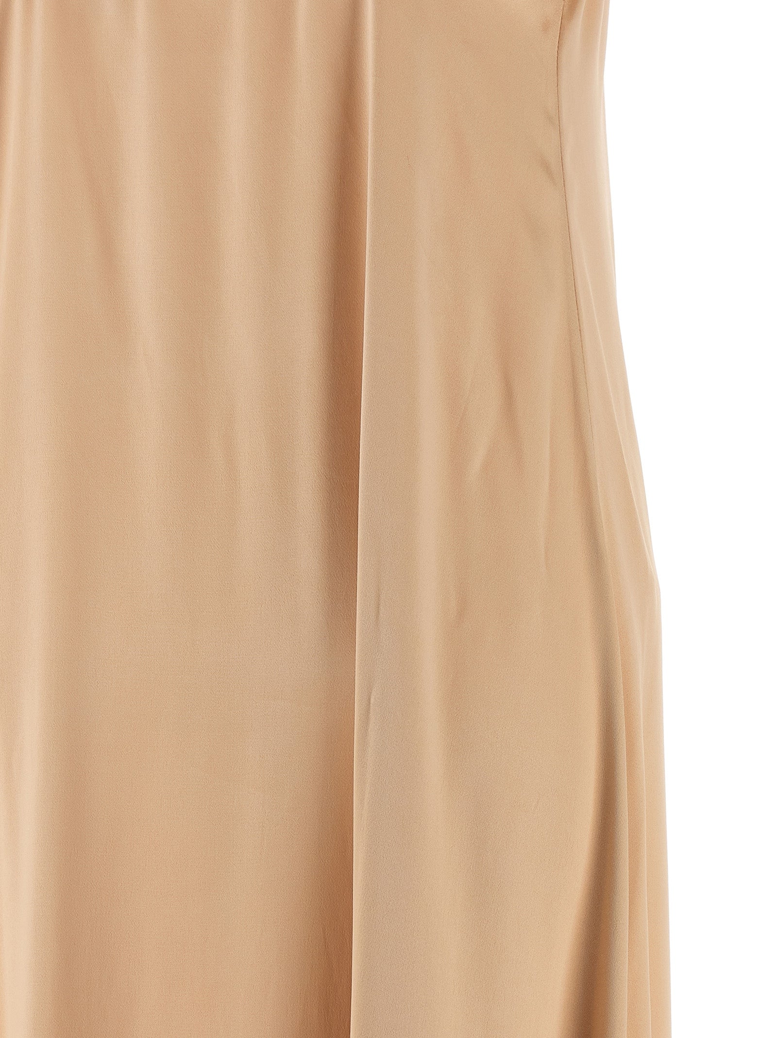 Beige Viscose Long Dress