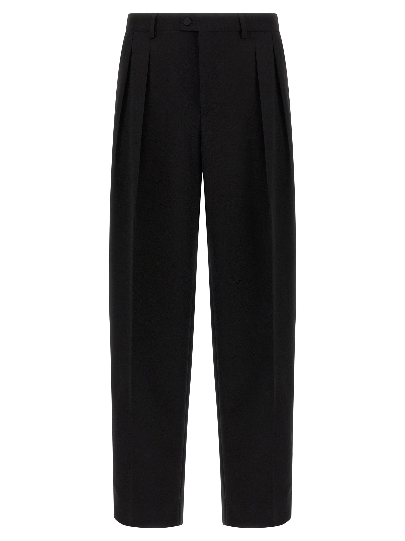 Black Virgin Wool Dress Pants