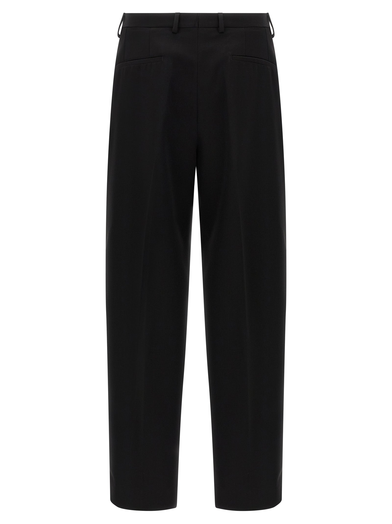 Black Virgin Wool Dress Pants