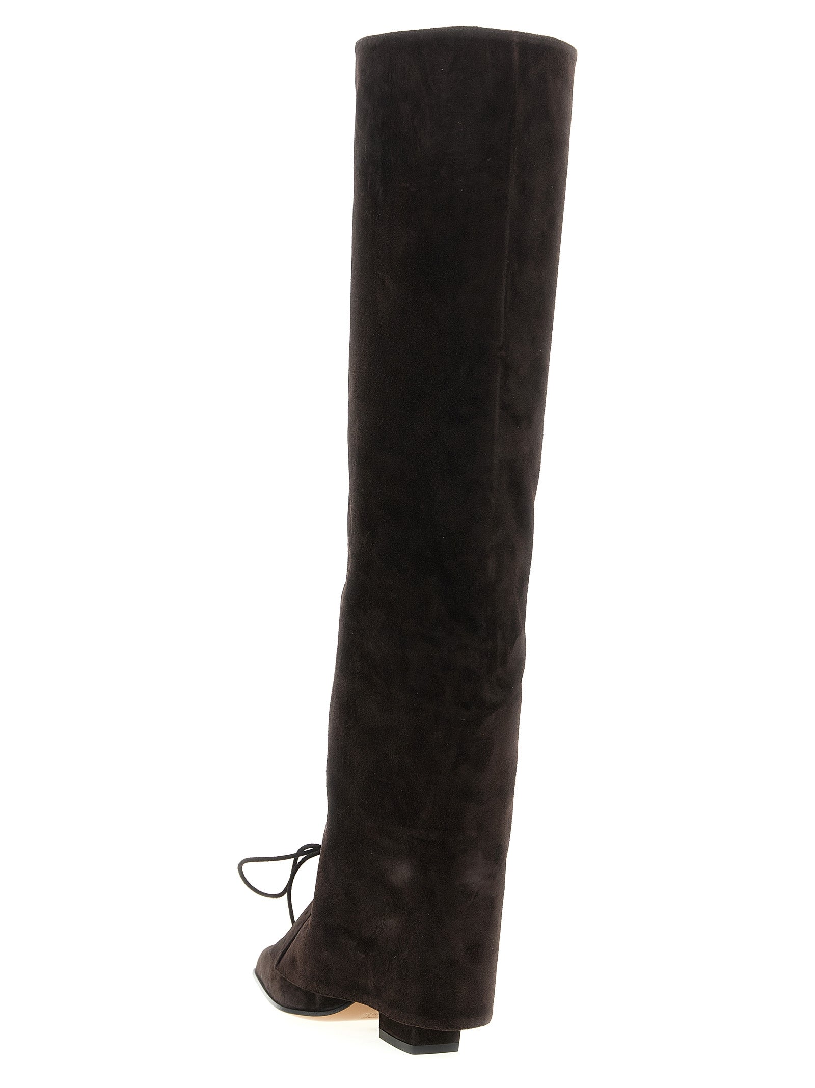 Brown Calfskin Over The Knee