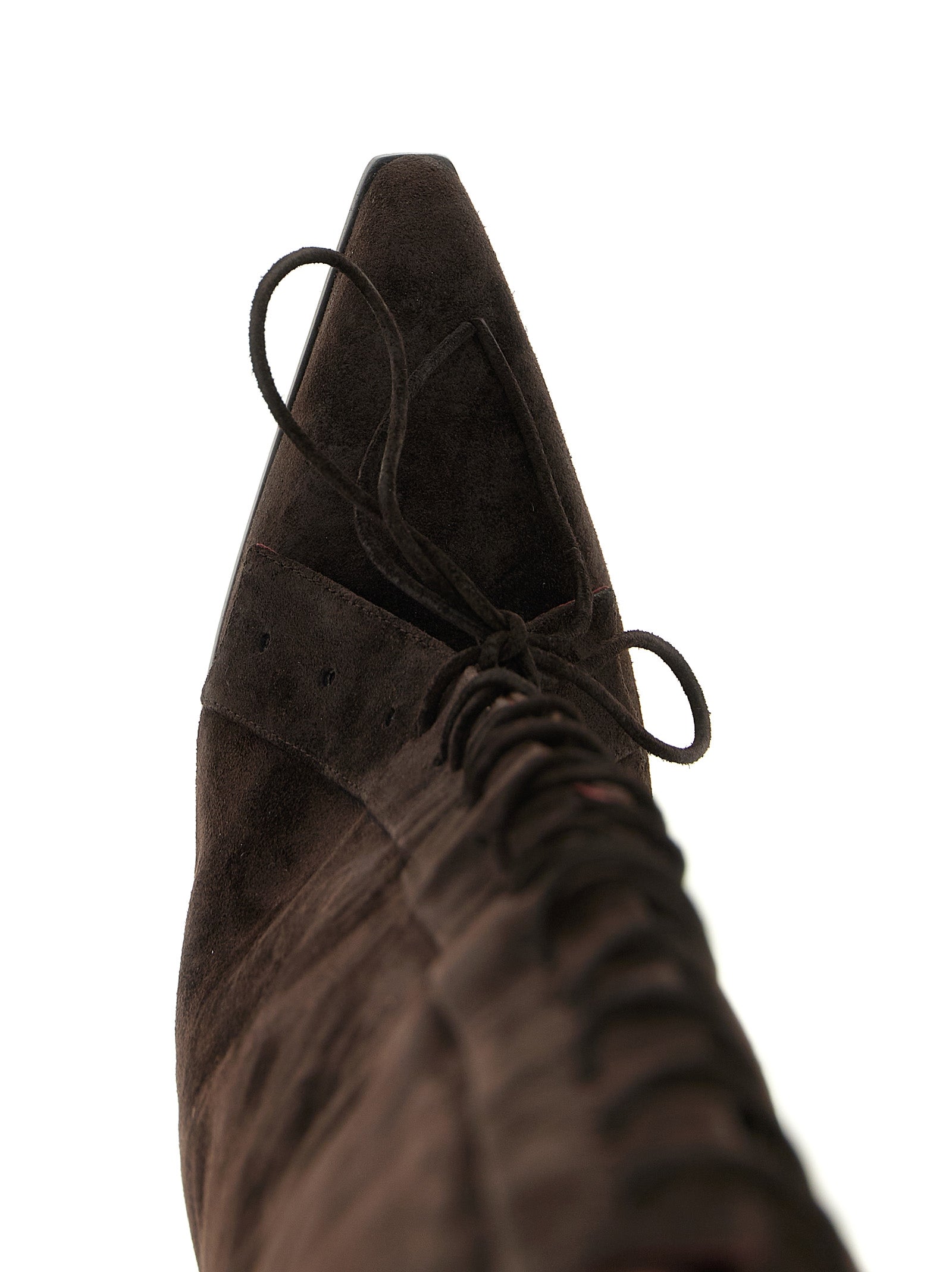 Brown Calfskin Over The Knee