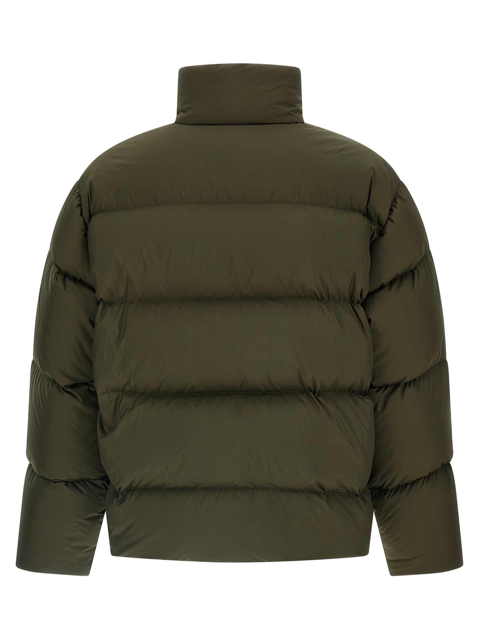 Bicolor Polyester Full-Length Jacket