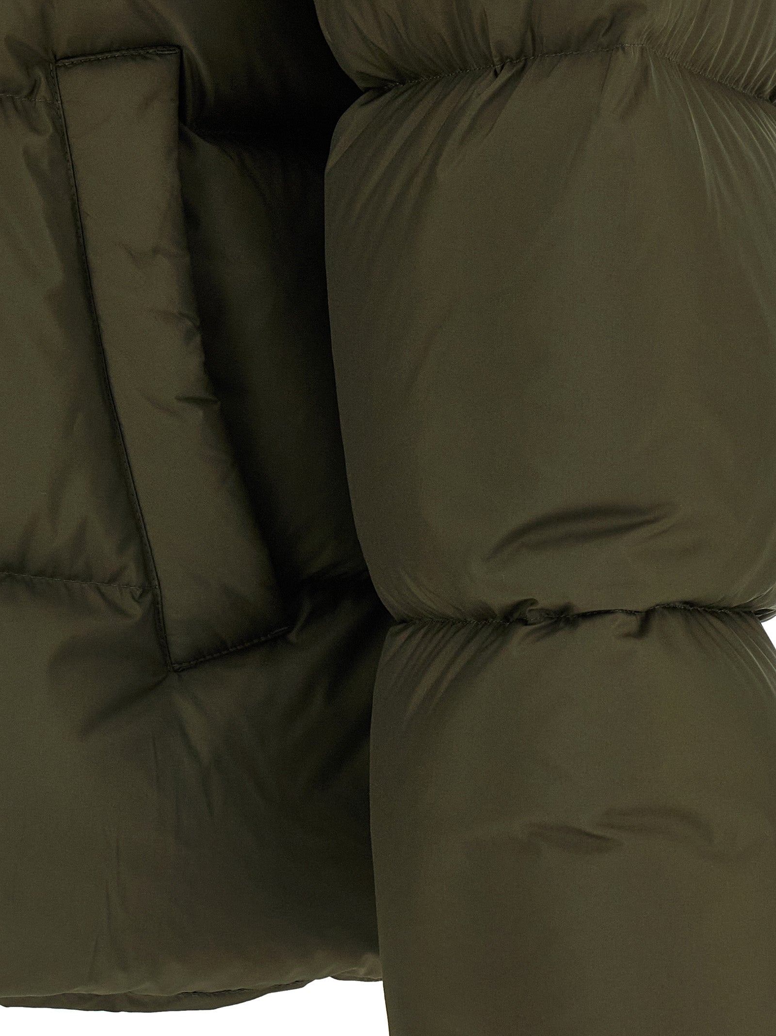 Bicolor Polyester Full-Length Jacket