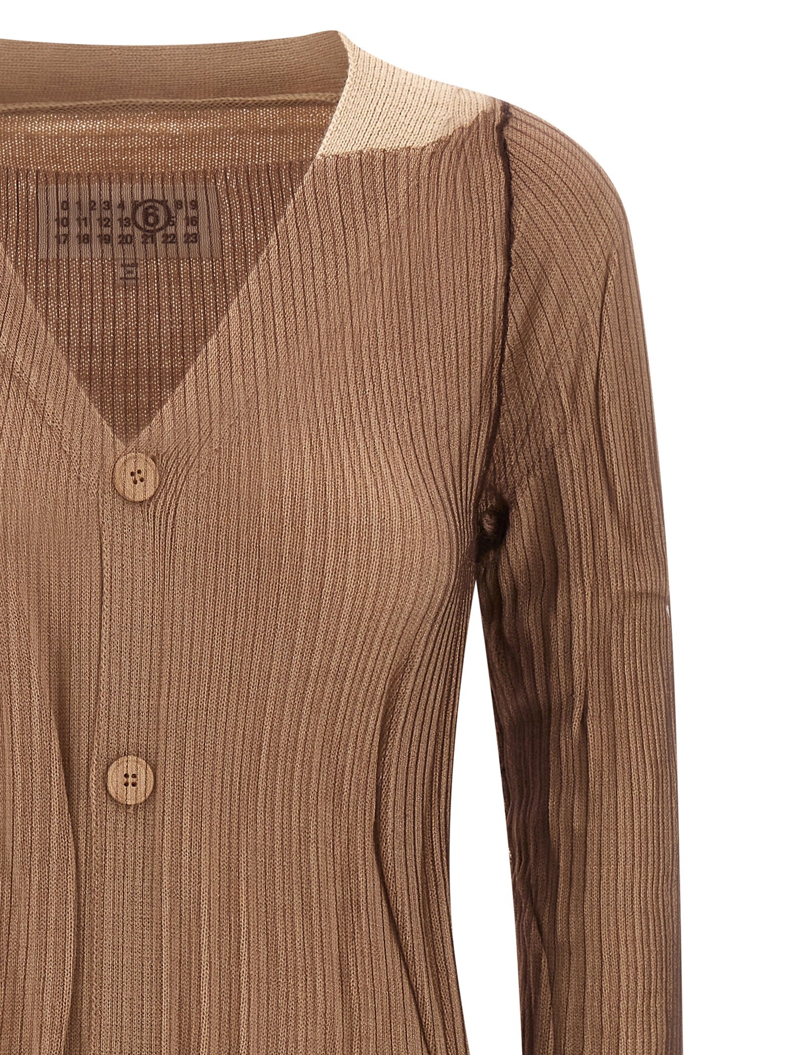 Beige Polyamide Midi Dress