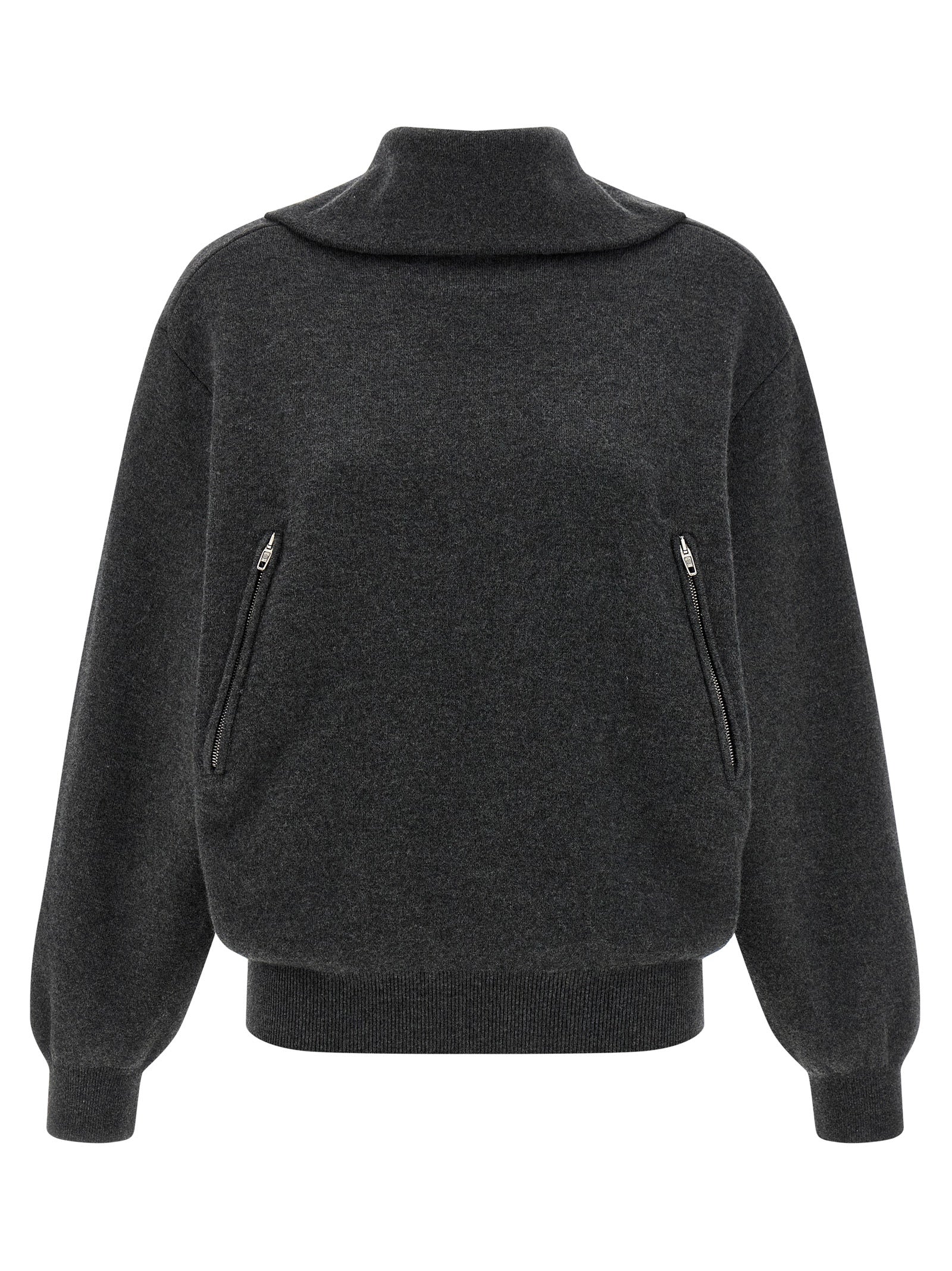 Gray Wool Cardigan