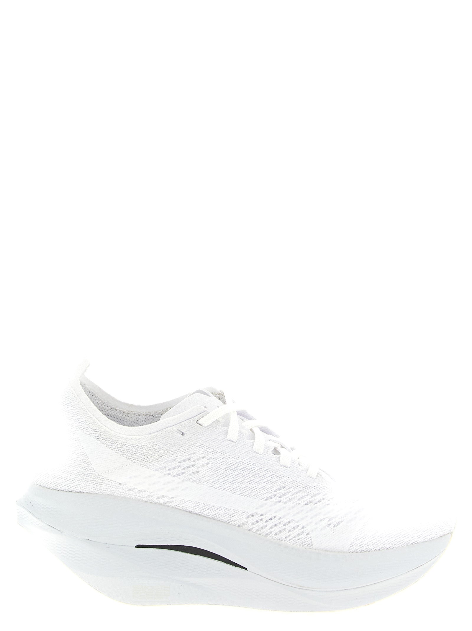 White Synthetic Athletic Sneakers