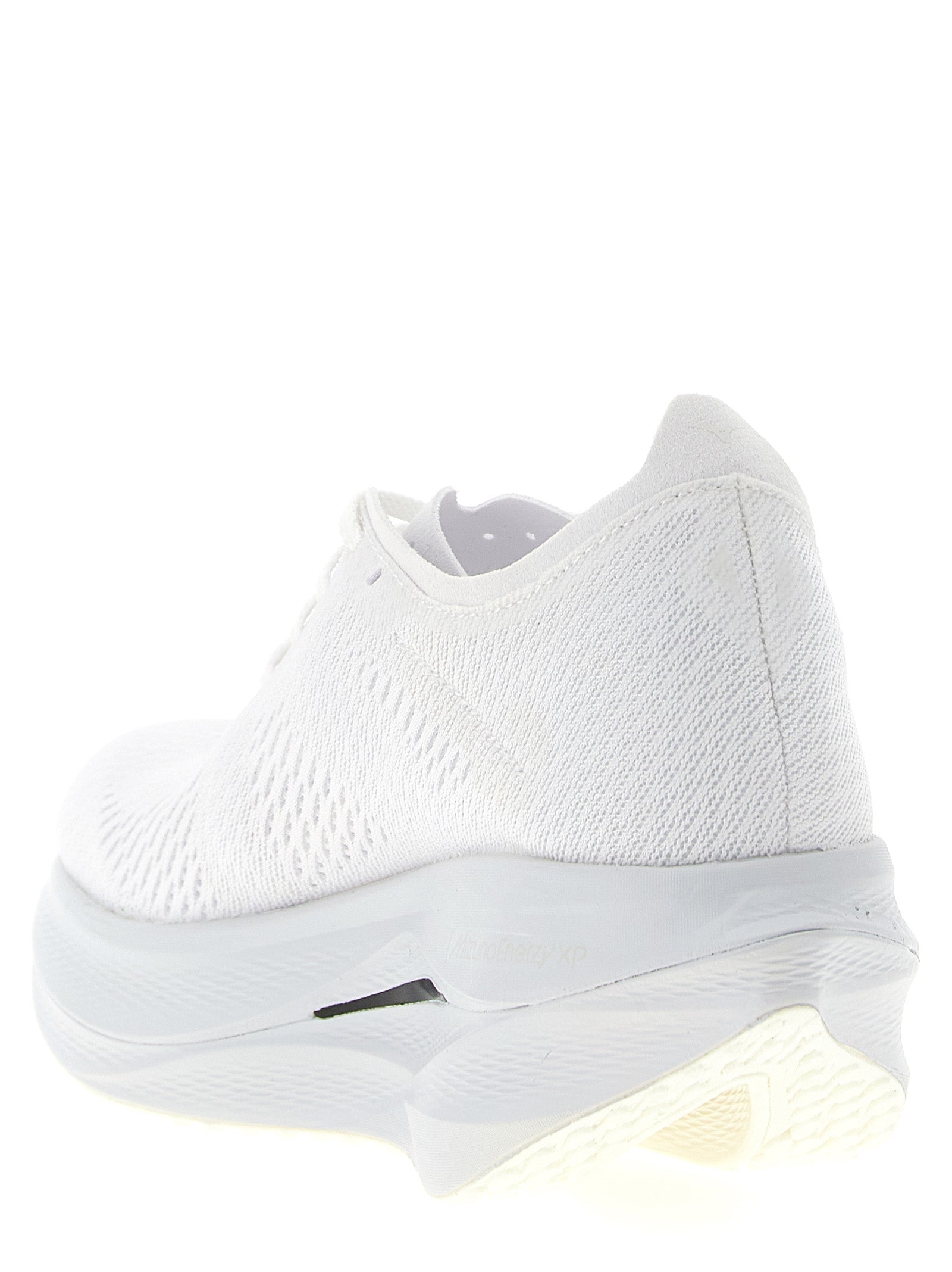 White Synthetic Athletic Sneakers