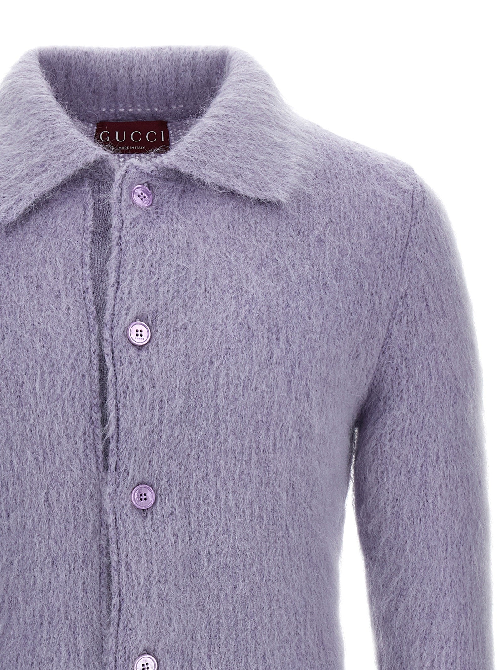 Purple Wool Cardigan