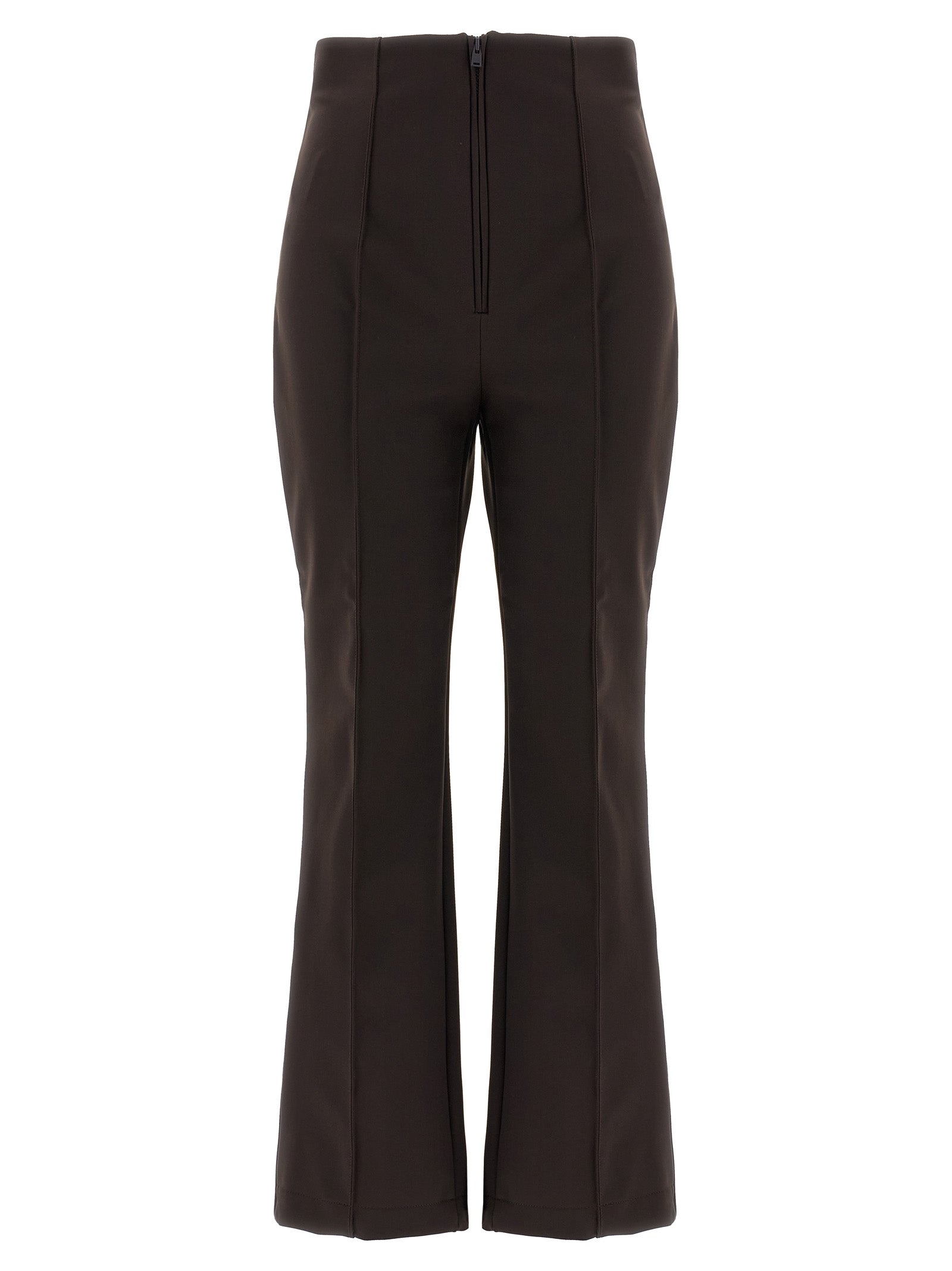 Brown Polyamide Athletic Pants