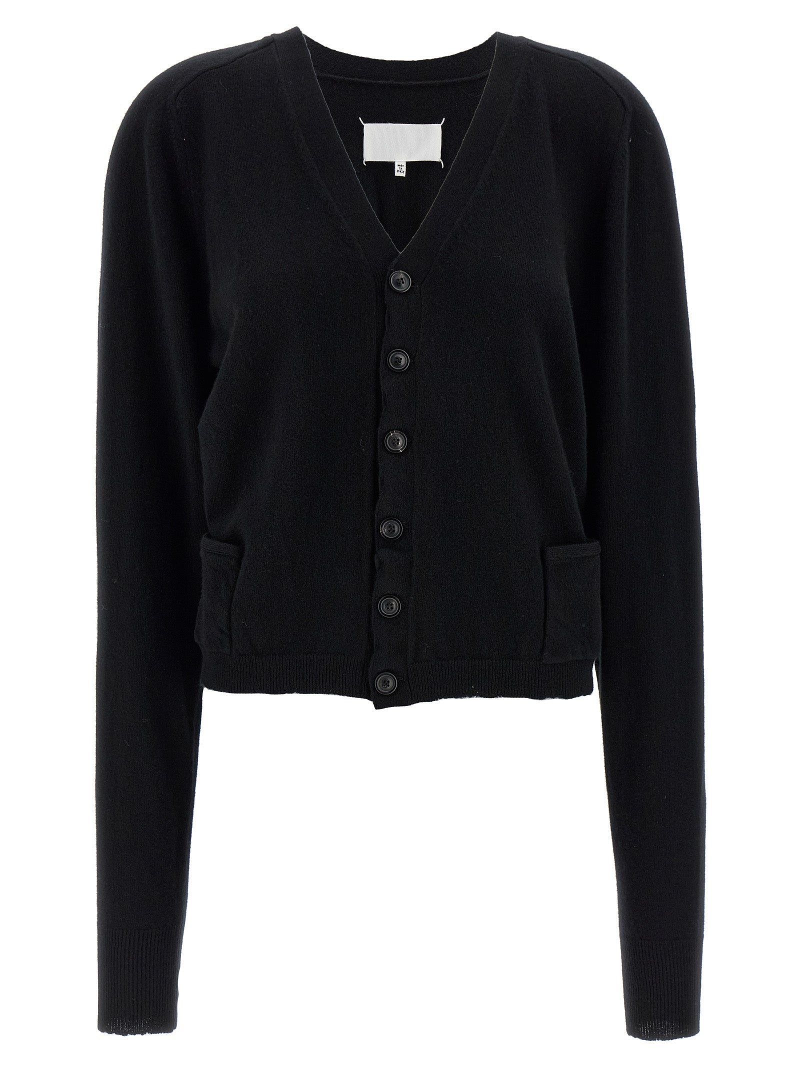 Black Wool Cardigan