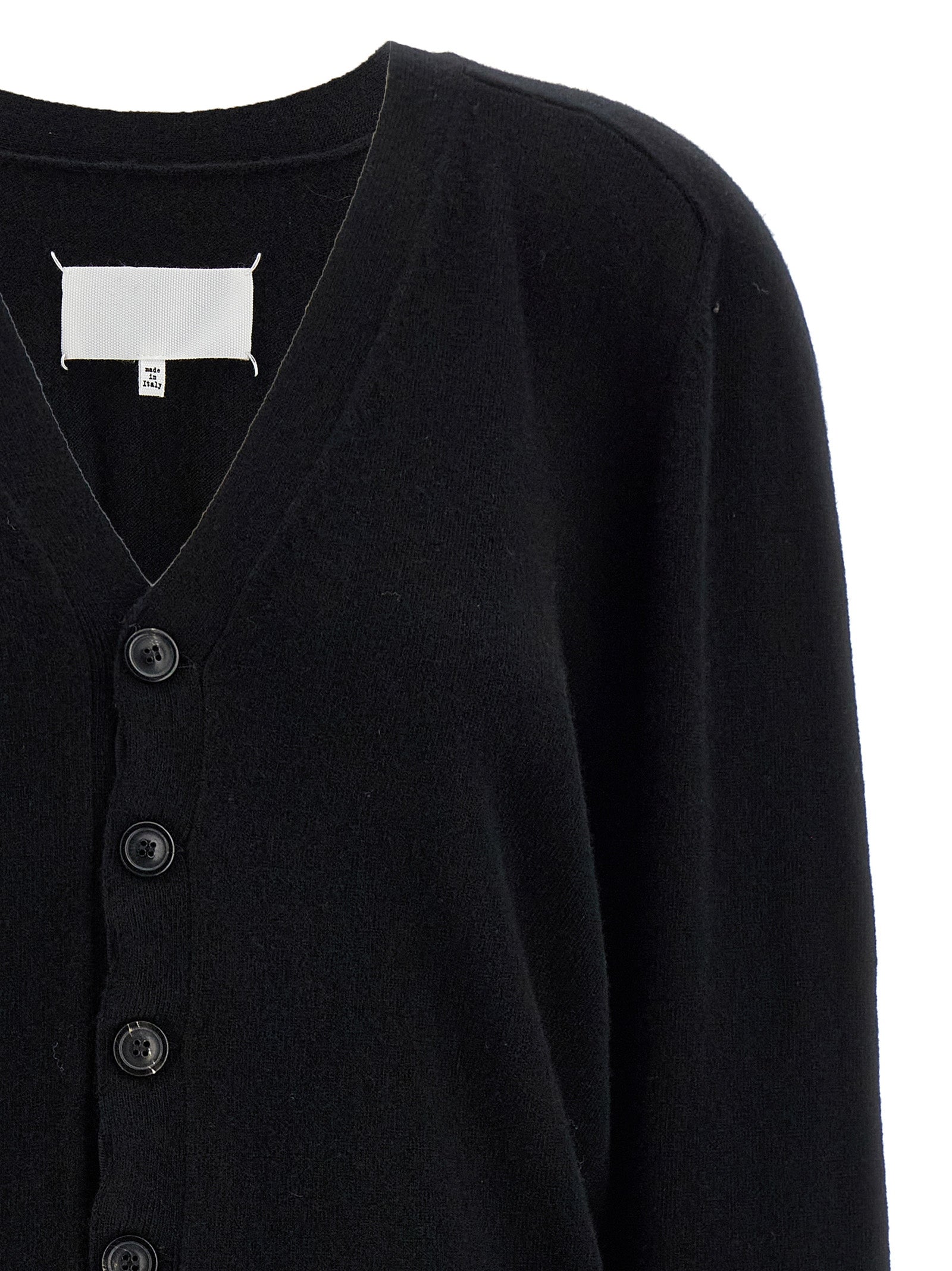 Black Wool Cardigan