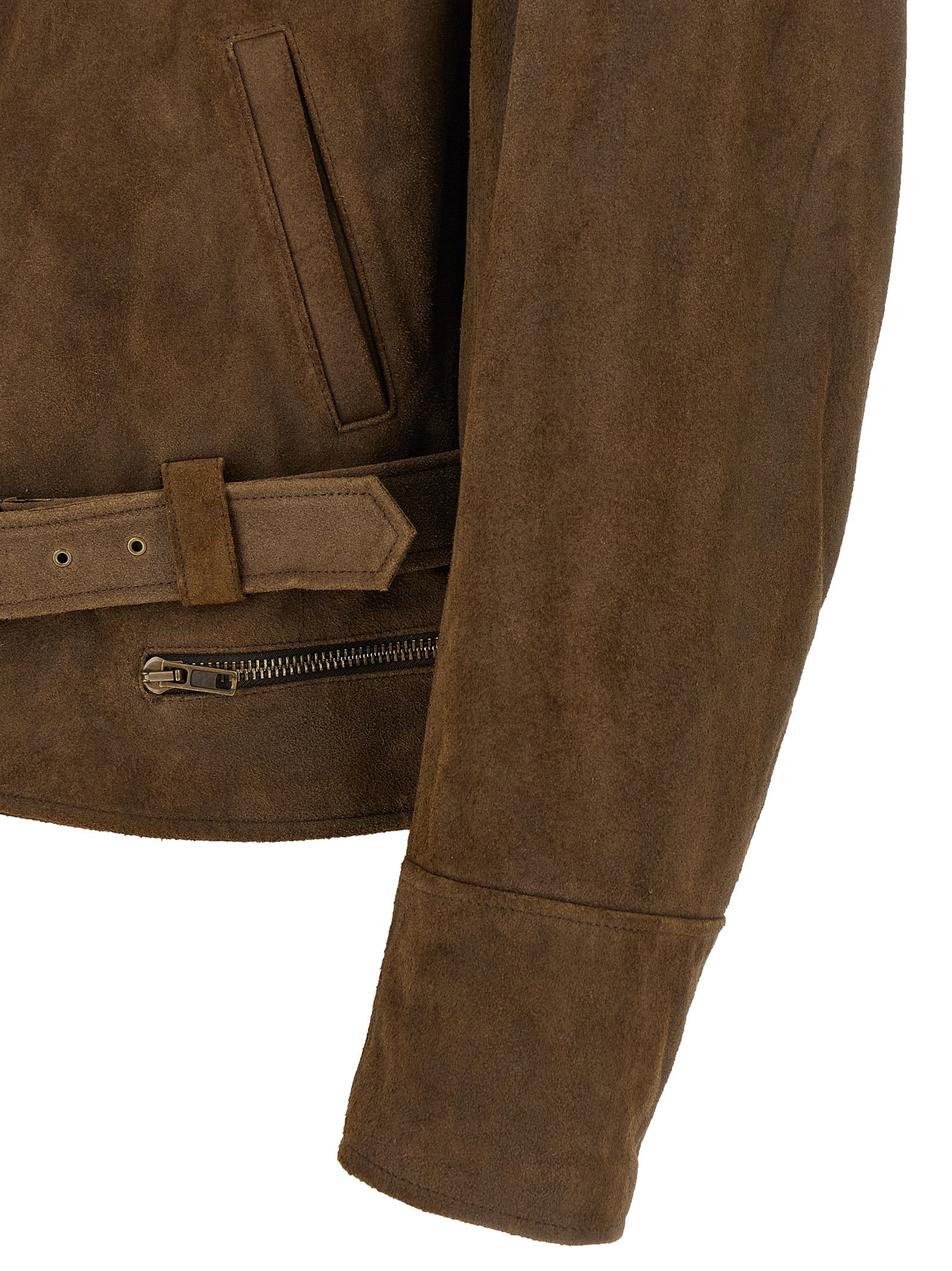 Brown Calfskin Leather Jacket