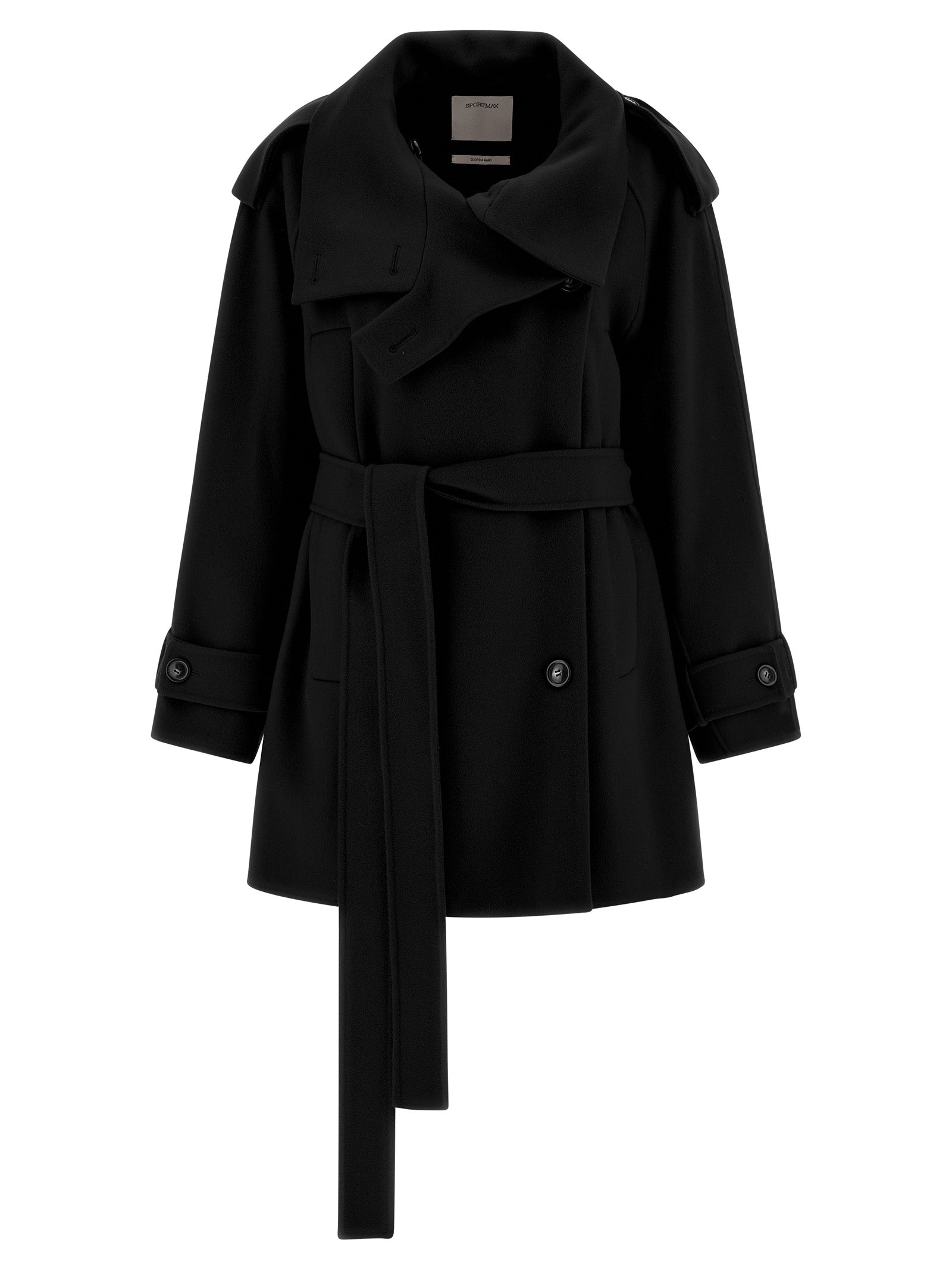 Black Virgin Wool Coat