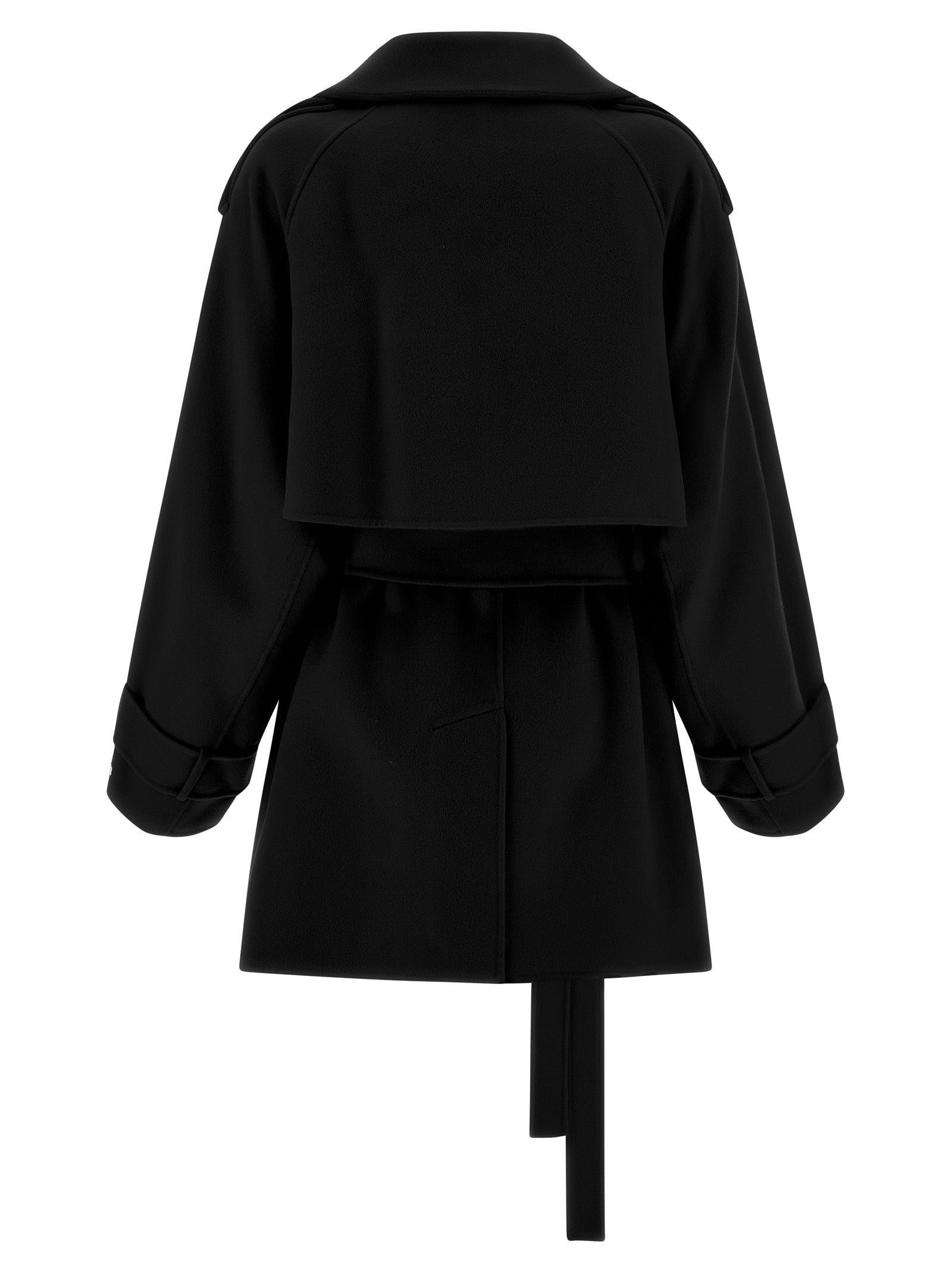 Black Virgin Wool Coat