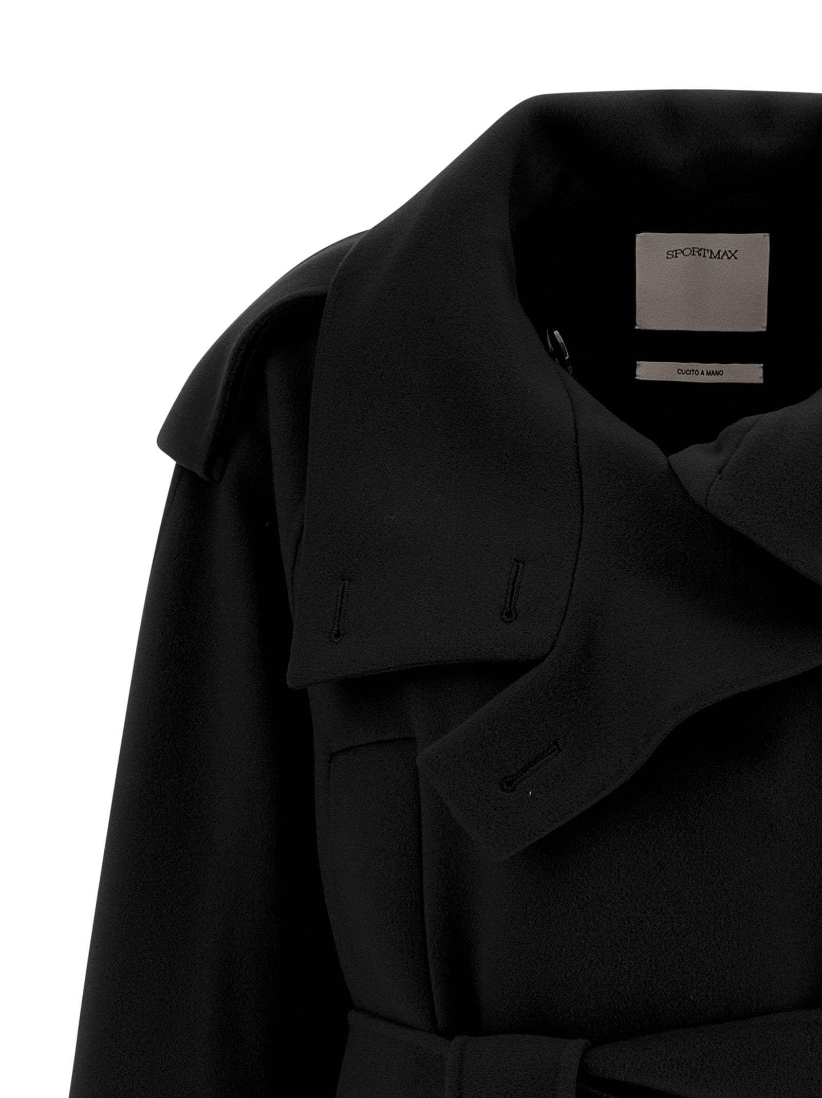 Black Virgin Wool Coat