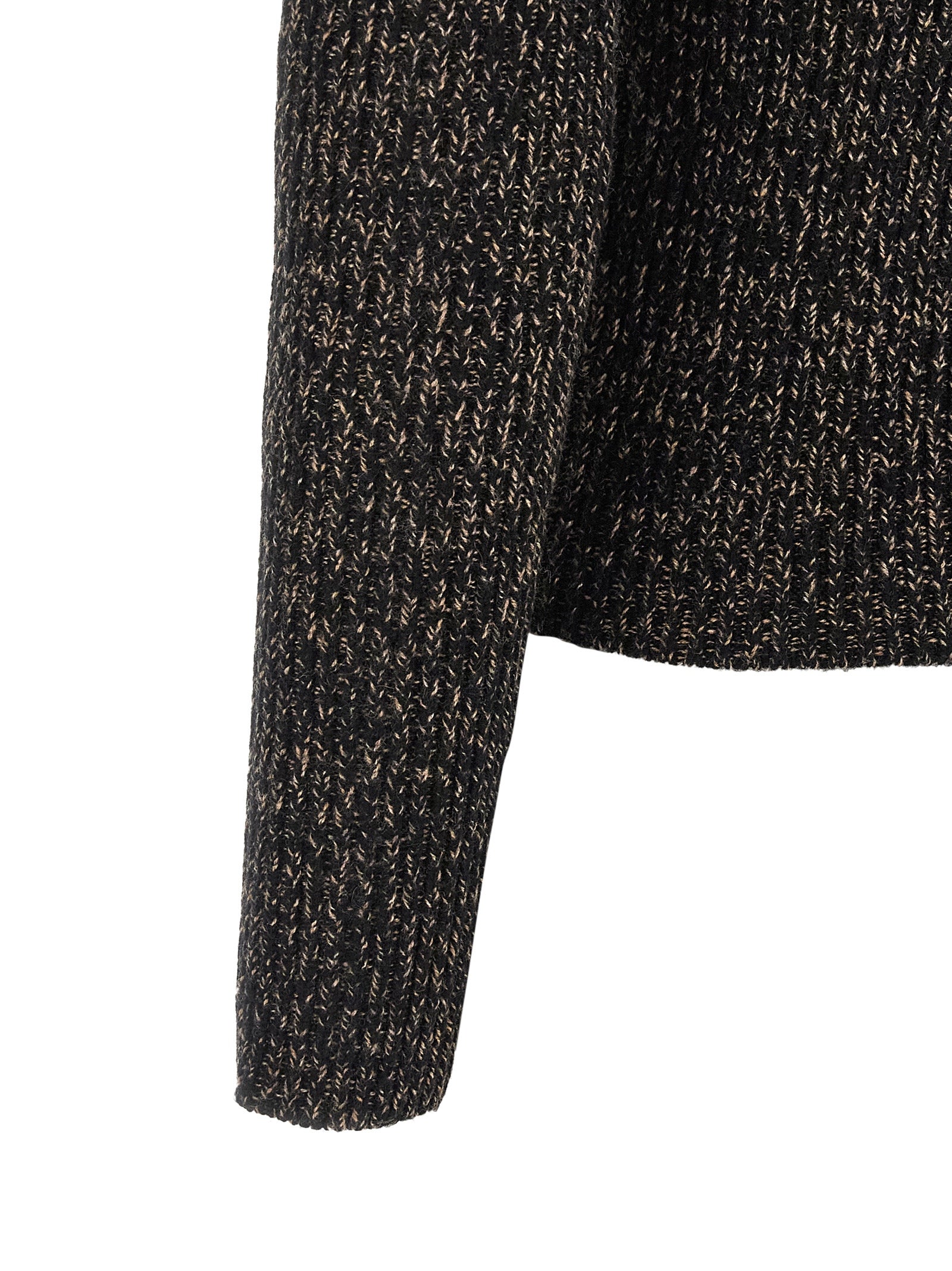 Black Wool Cardigan
