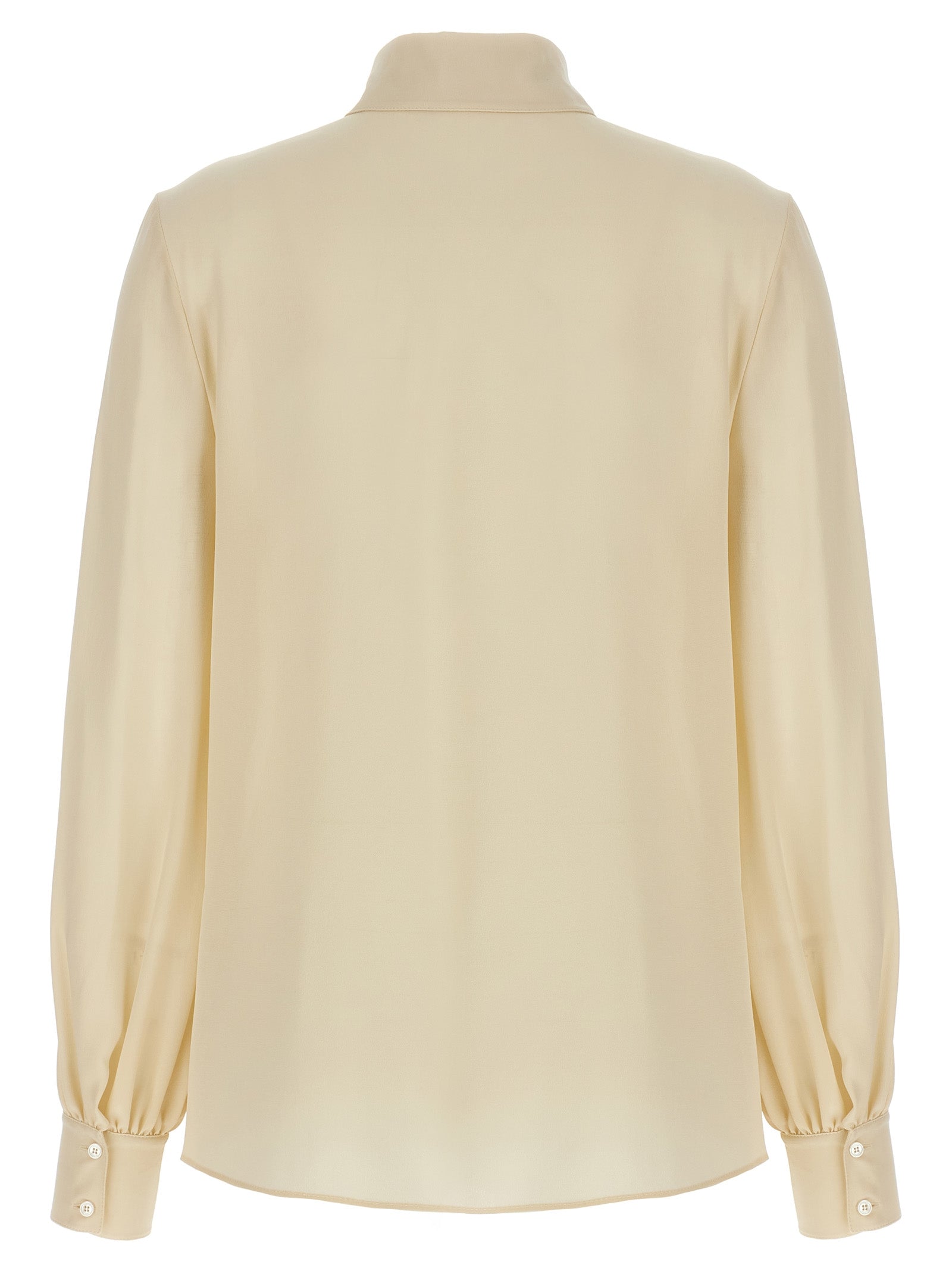 Beige Silk Blouse