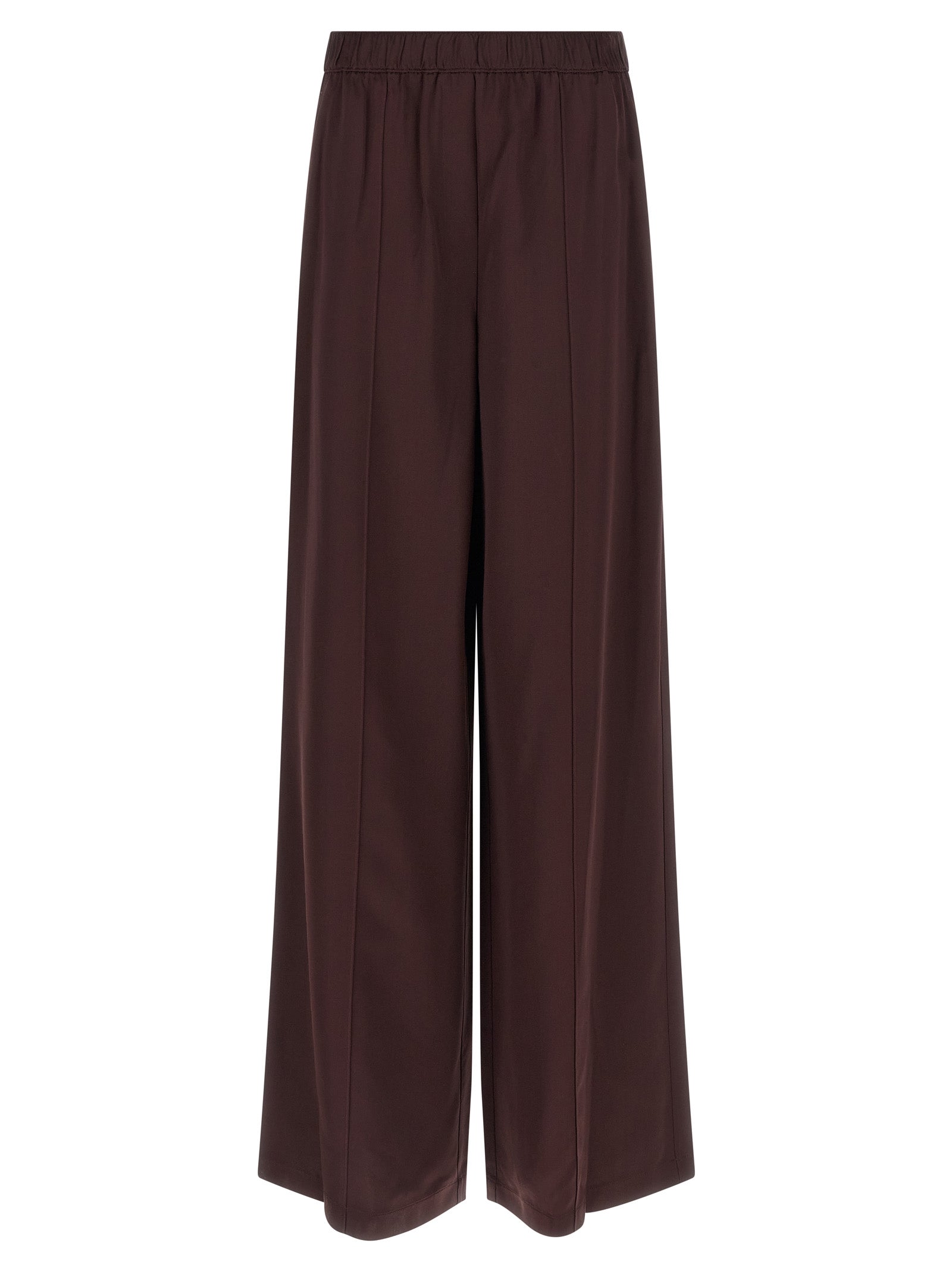 Bordeaux Viscose Casual Pants