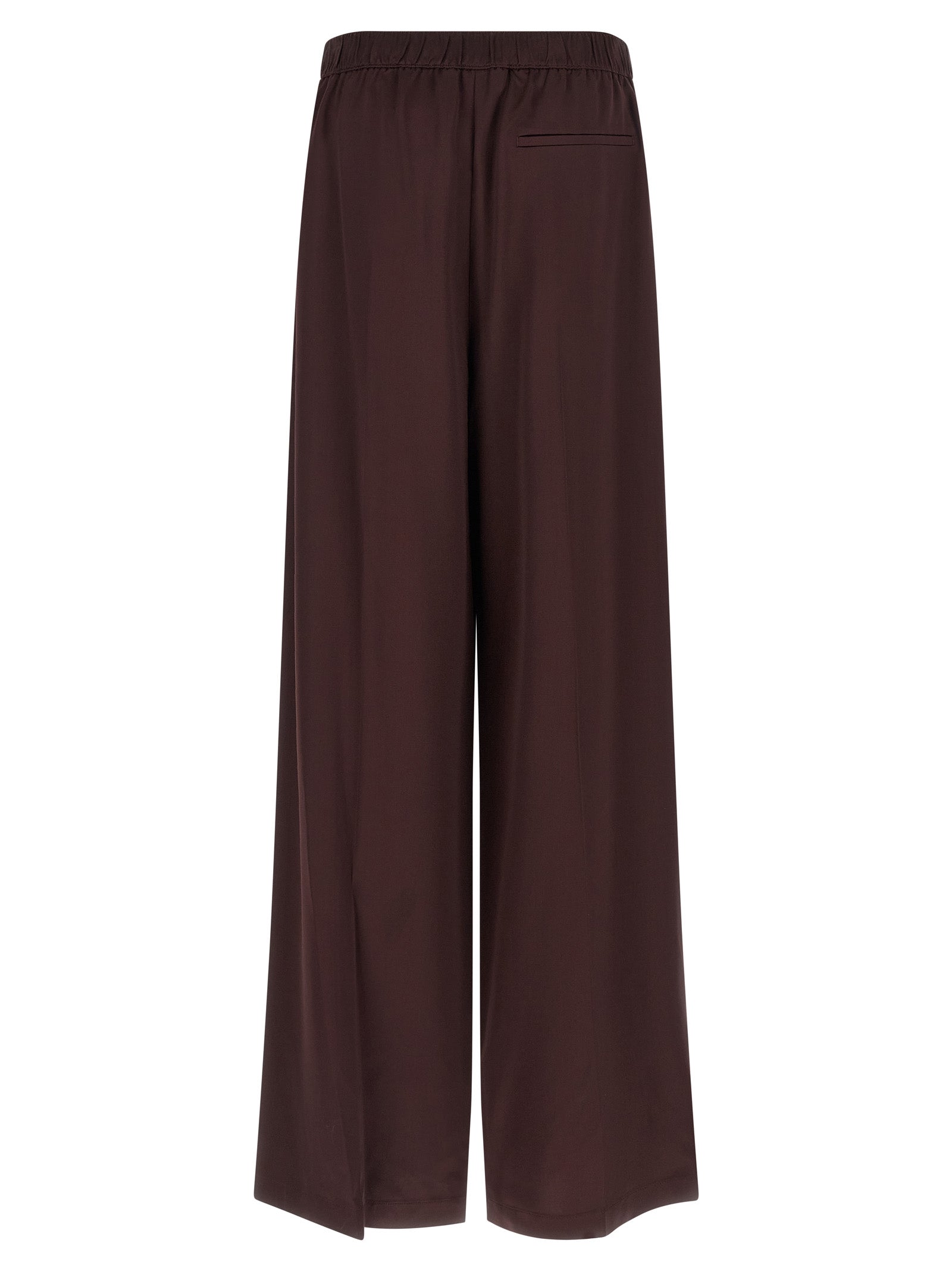 Bordeaux Viscose Casual Pants