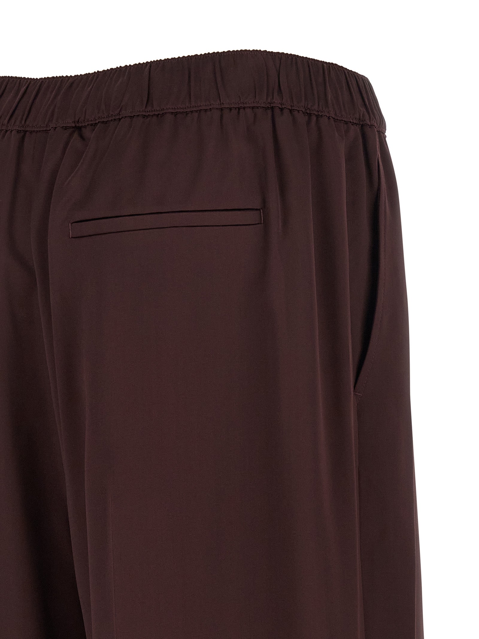 Bordeaux Viscose Casual Pants