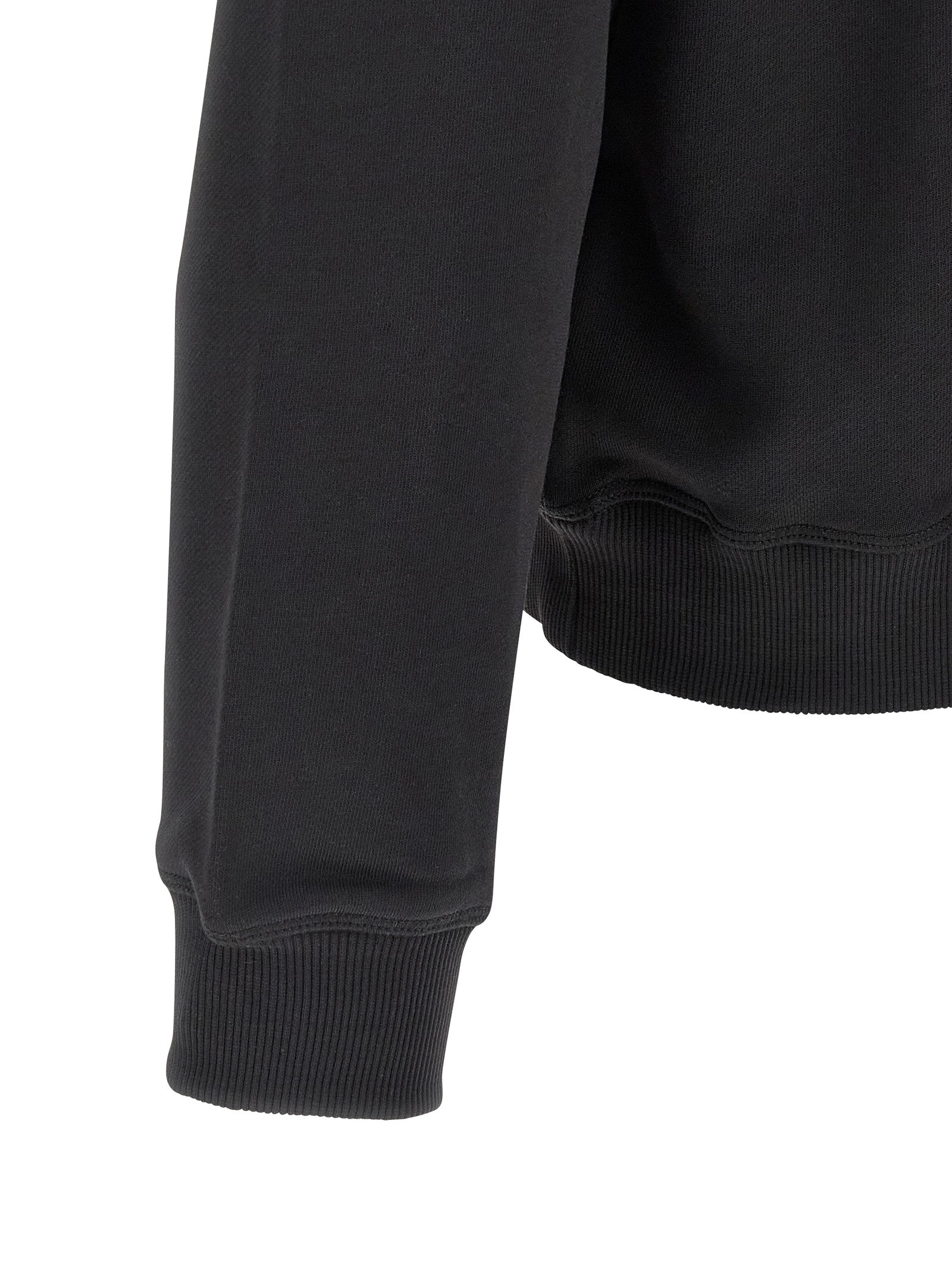 Black Cotton Sweatshirt