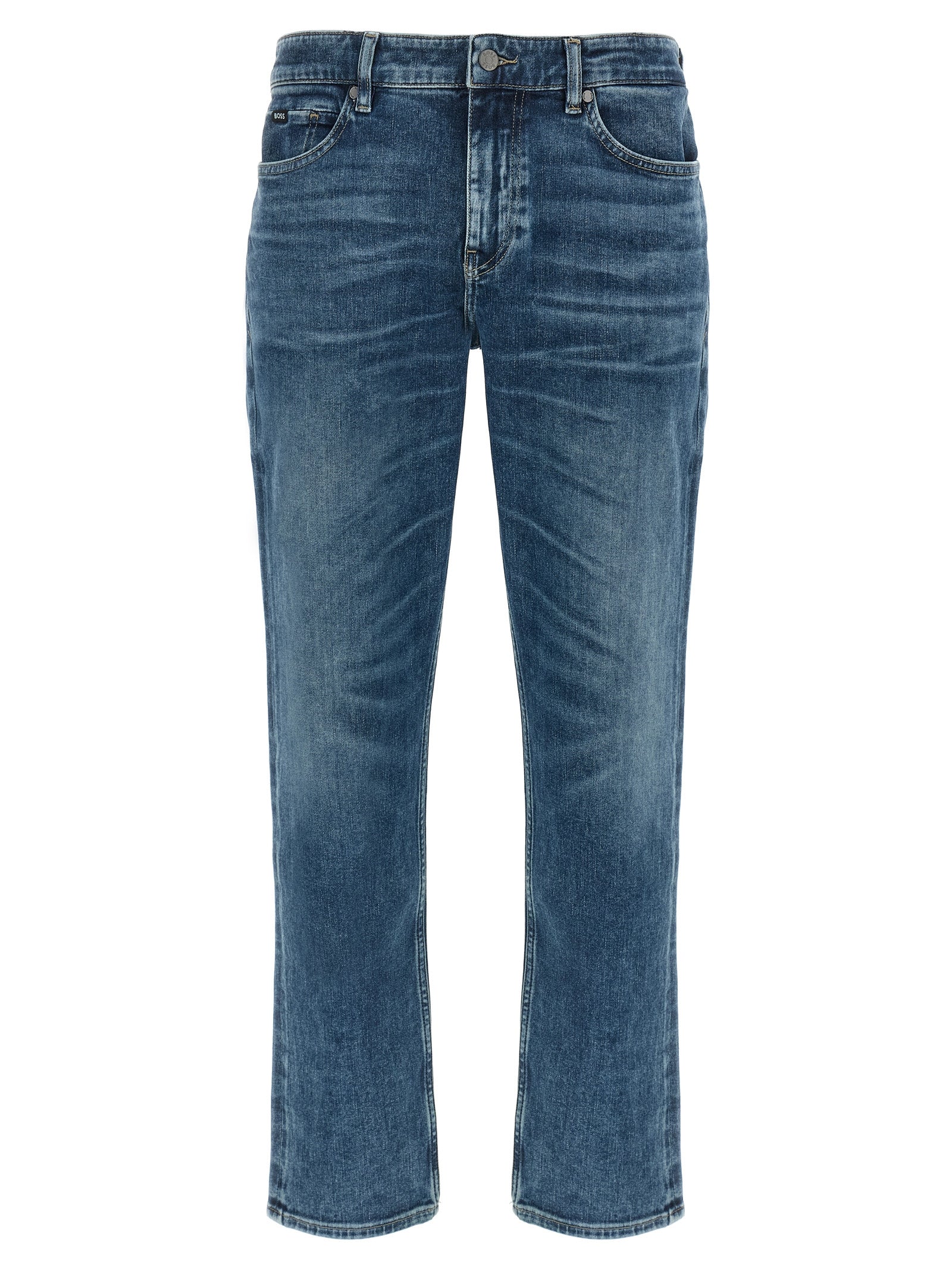 Blue Cotton Skinny Jeans