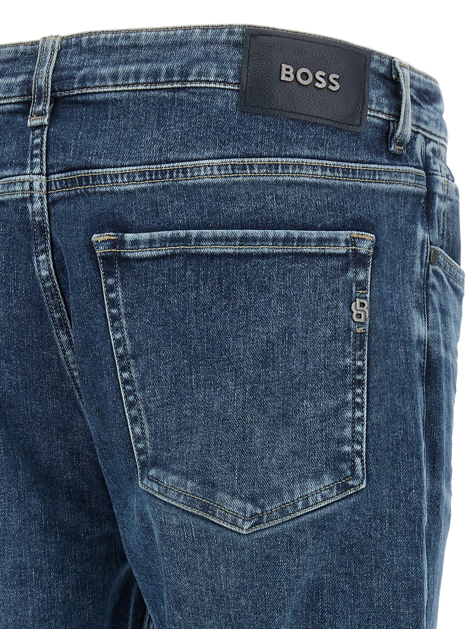 Blue Cotton Skinny Jeans