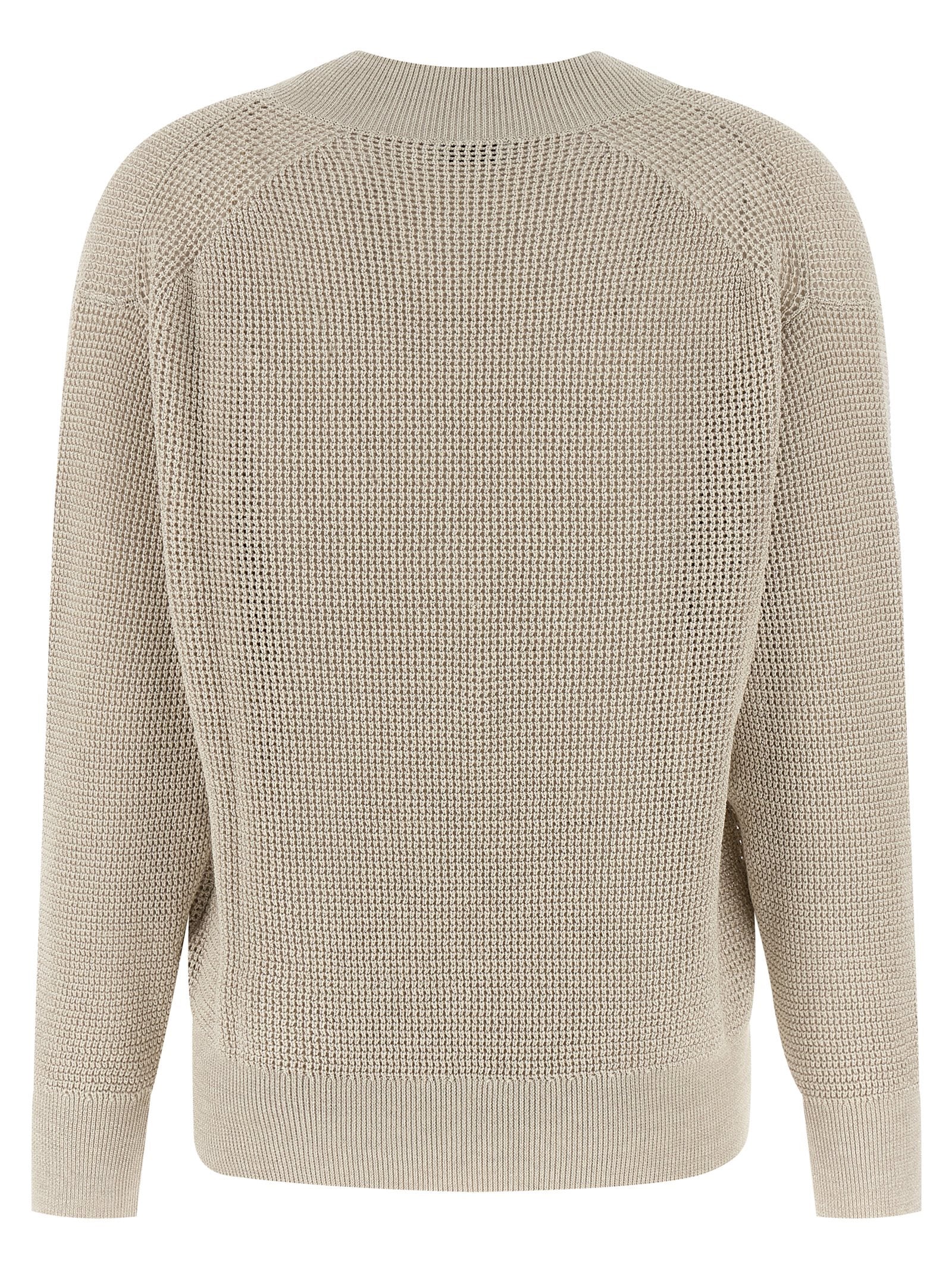 Beige Cotton Cardigan