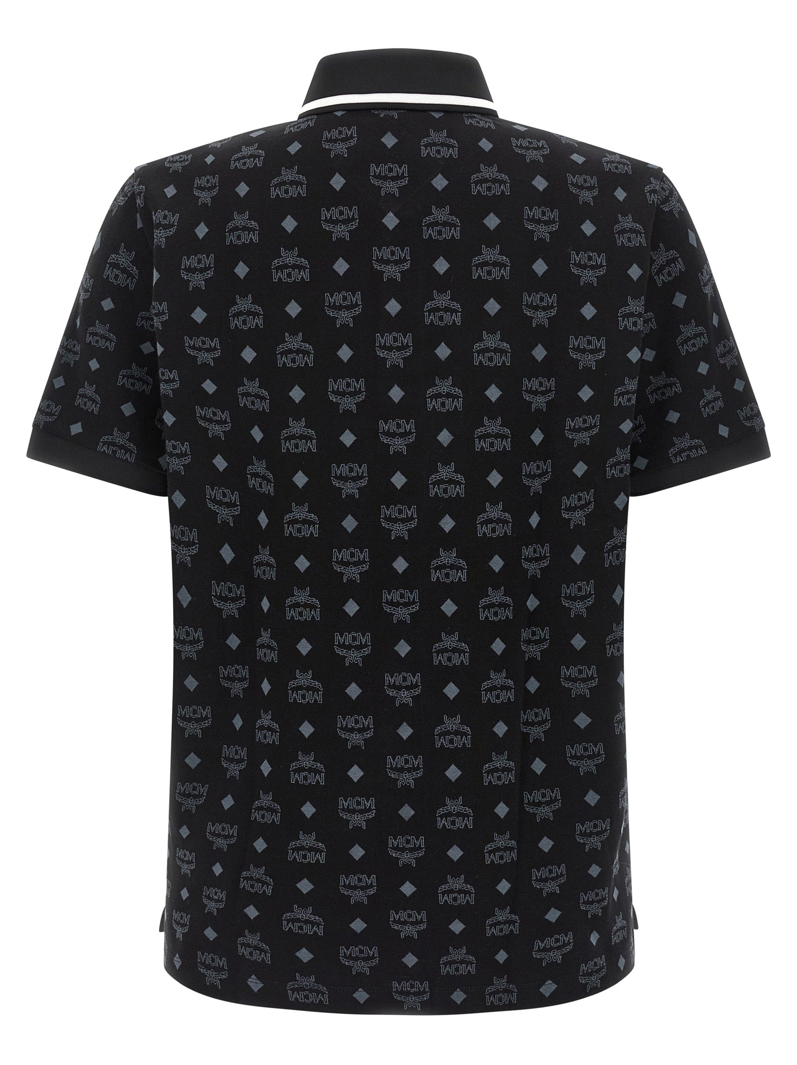 Black Cotton Polo Shirt