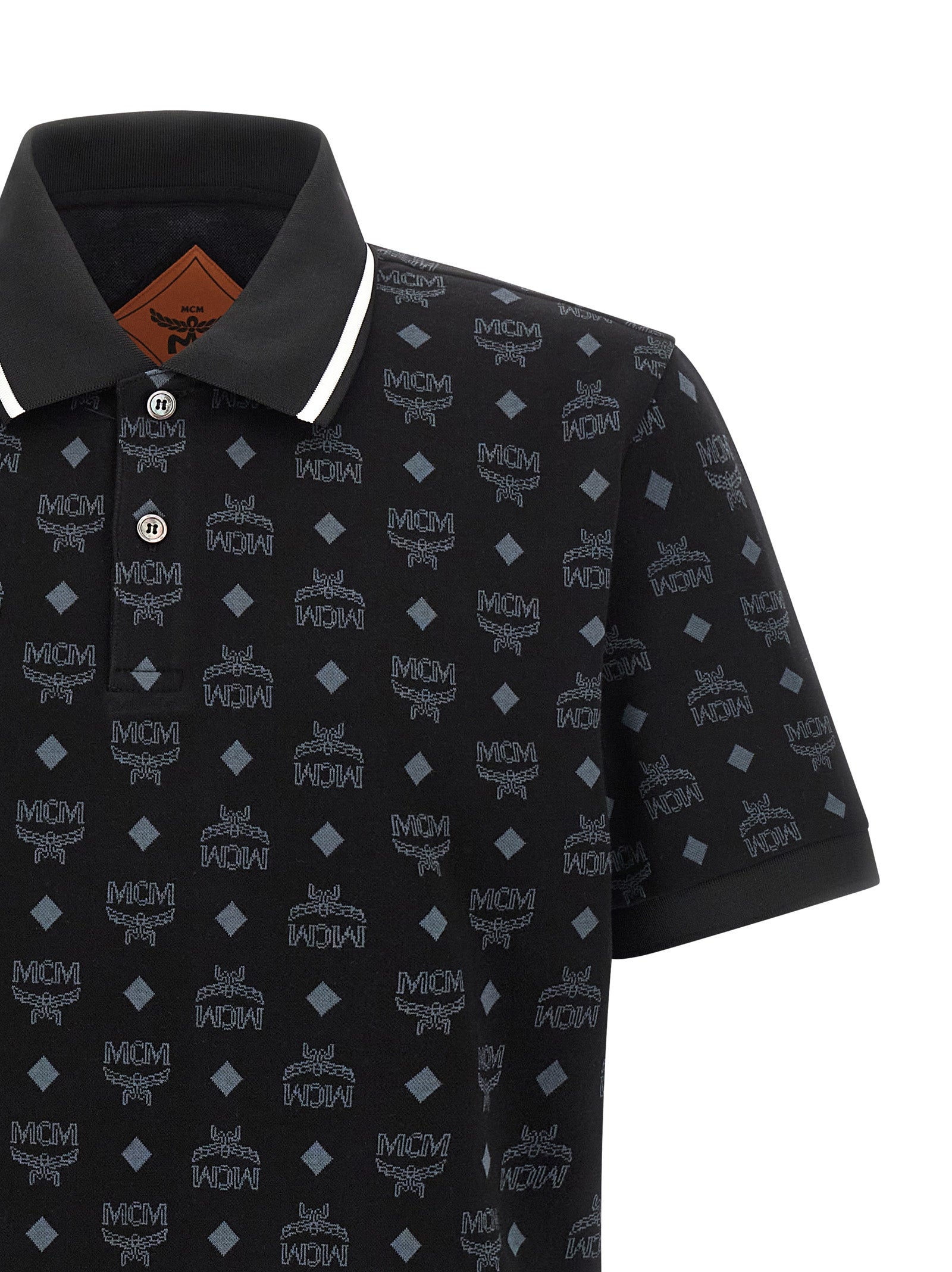 Black Cotton Polo Shirt