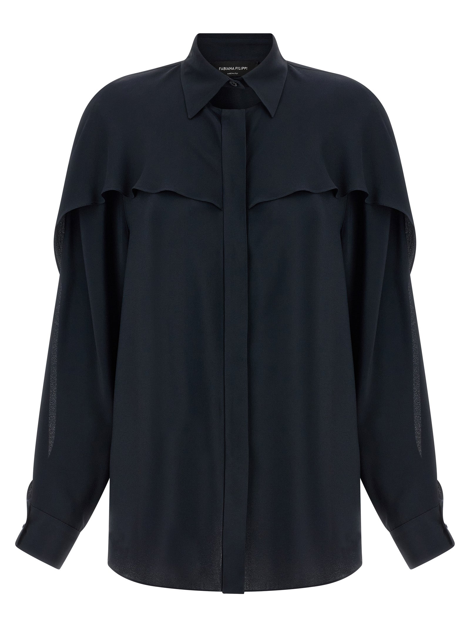 Blue Acetate Blouse