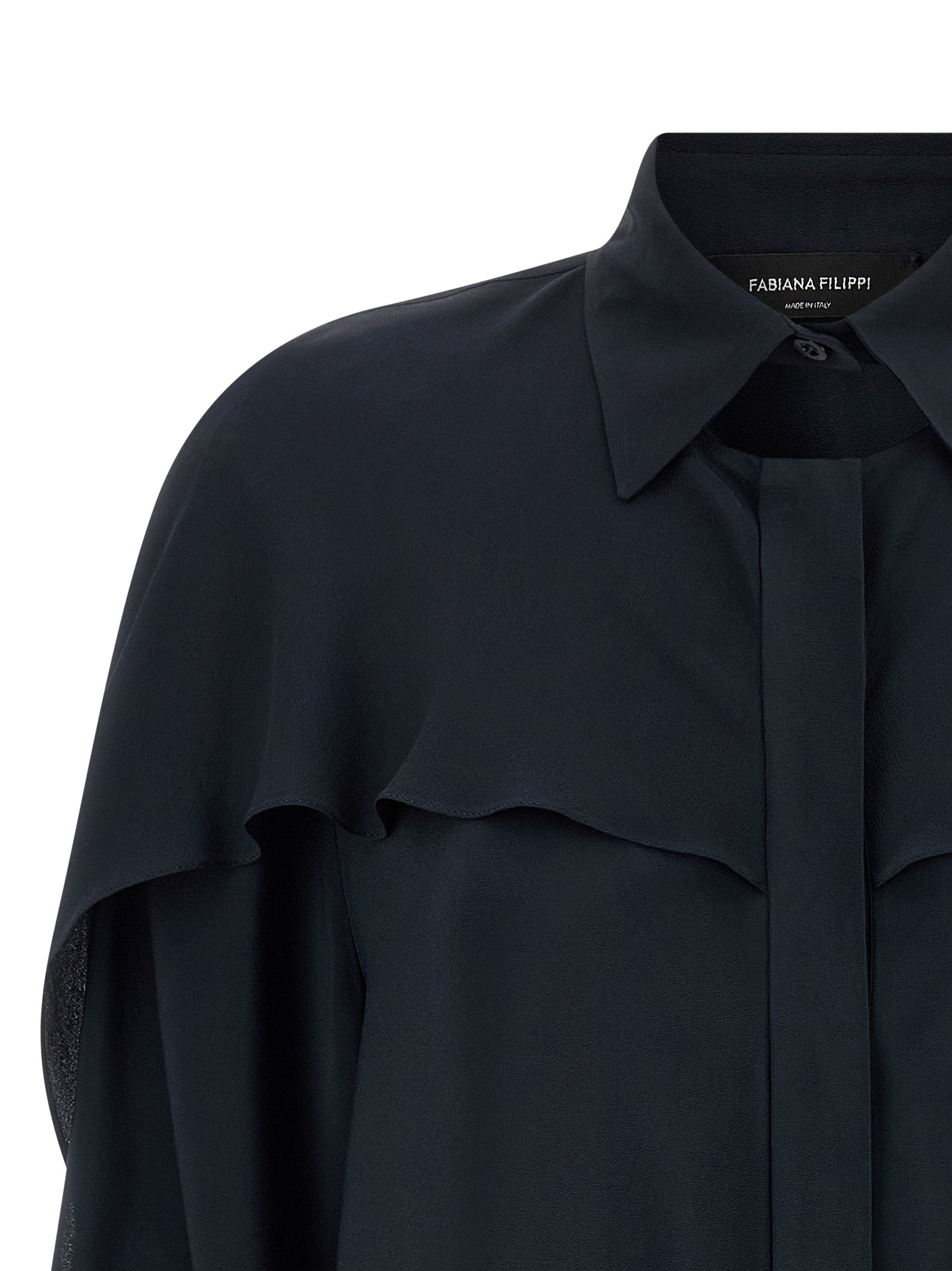 Blue Acetate Blouse
